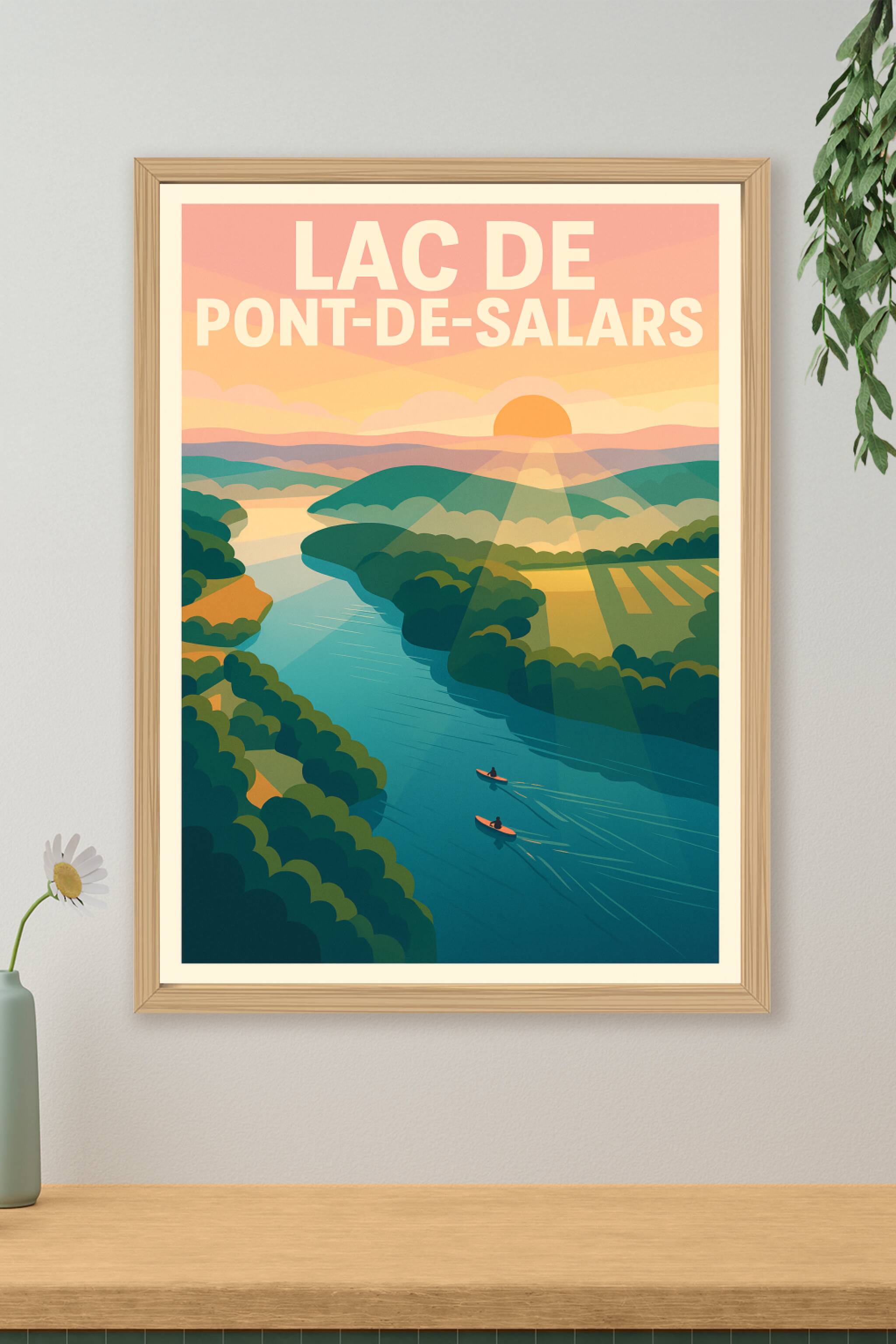 Affiche de Lac de Pont-de-Salars - Évasion sereine au cœur de l'Aveyron