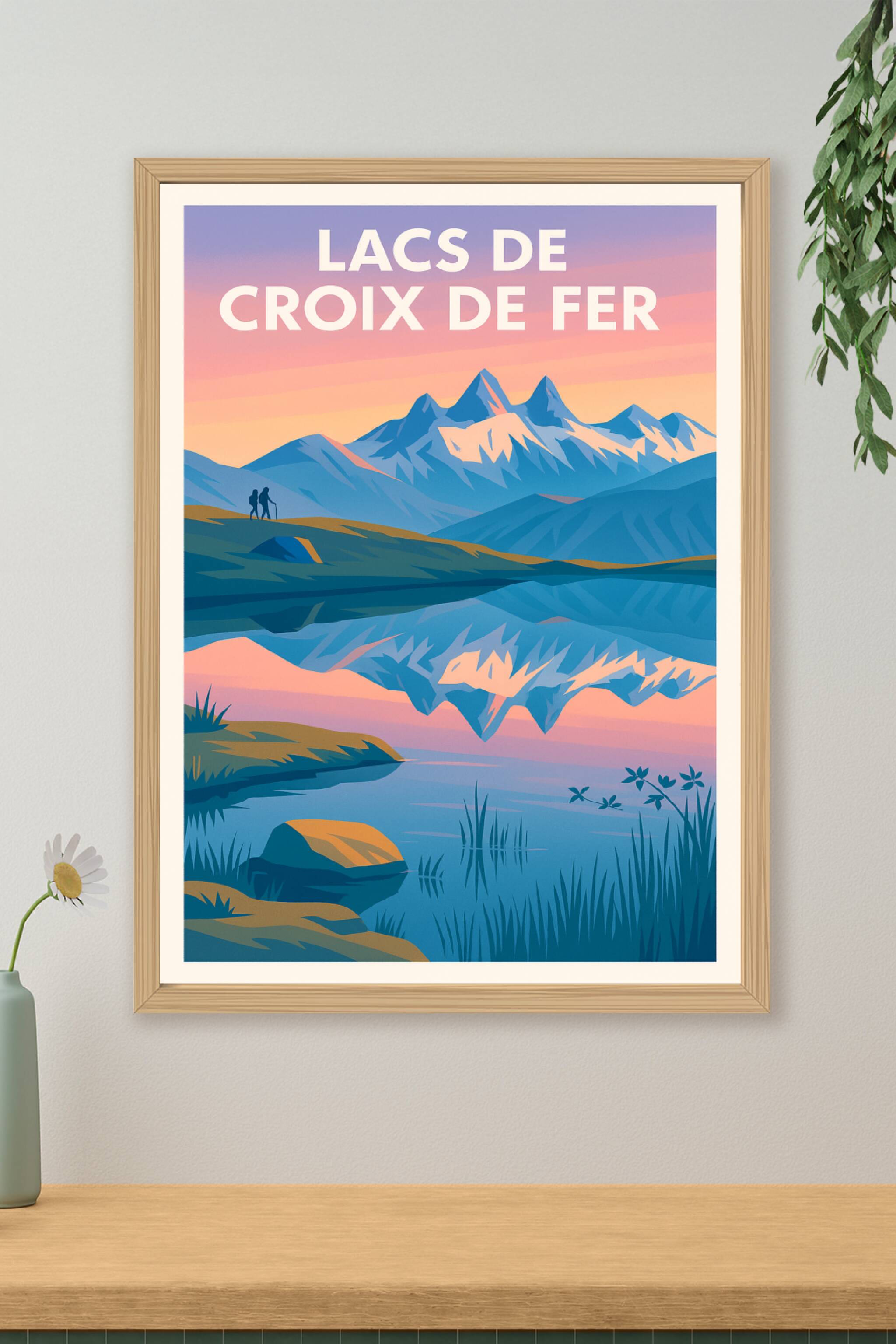Affiche de Lacs de la Croix de Fer - L'évasion majestueuse au cœur des Alpes