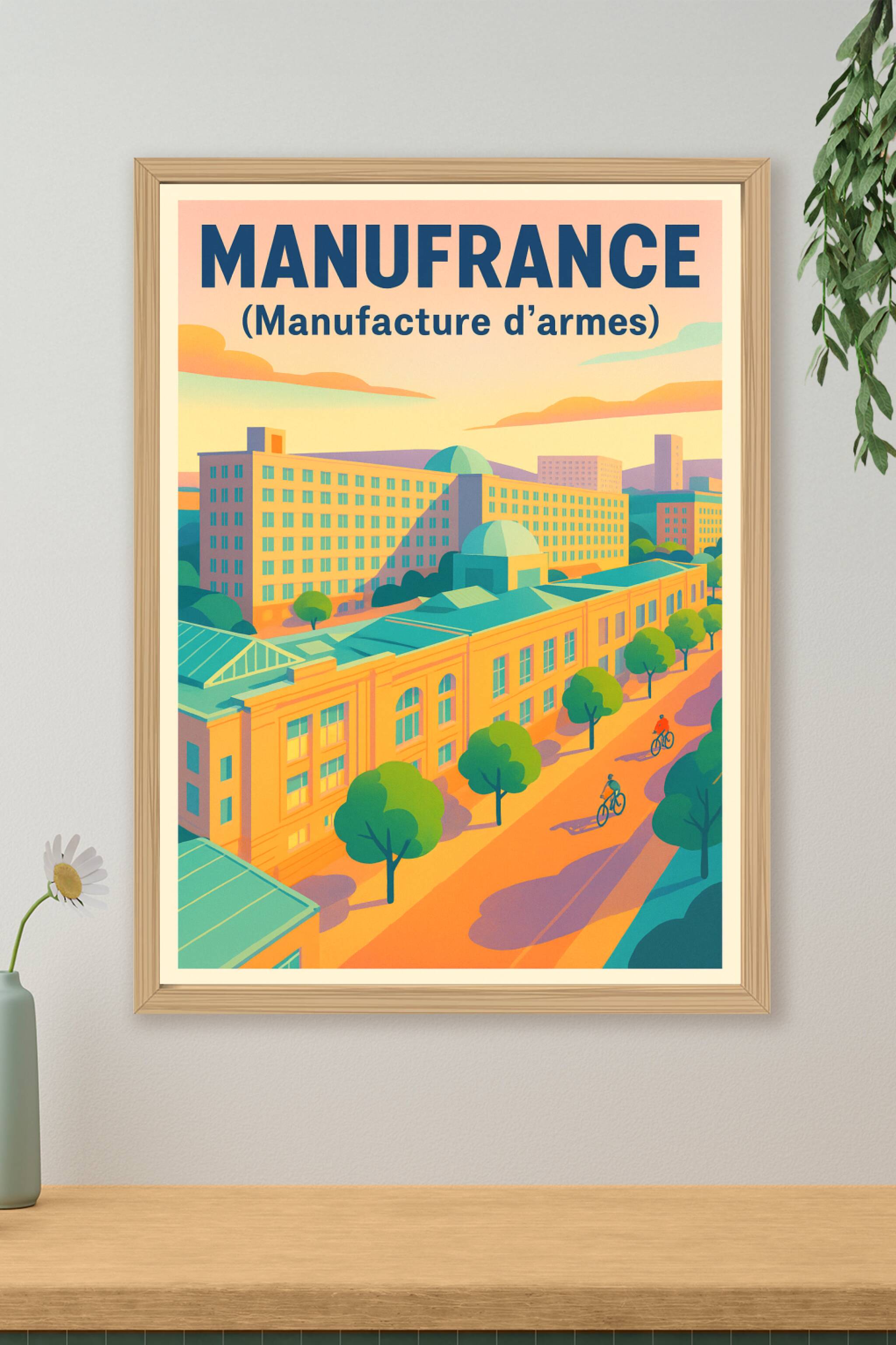 Affiche de Manufrance - L'élégance du patrimoine industriel stéphanois