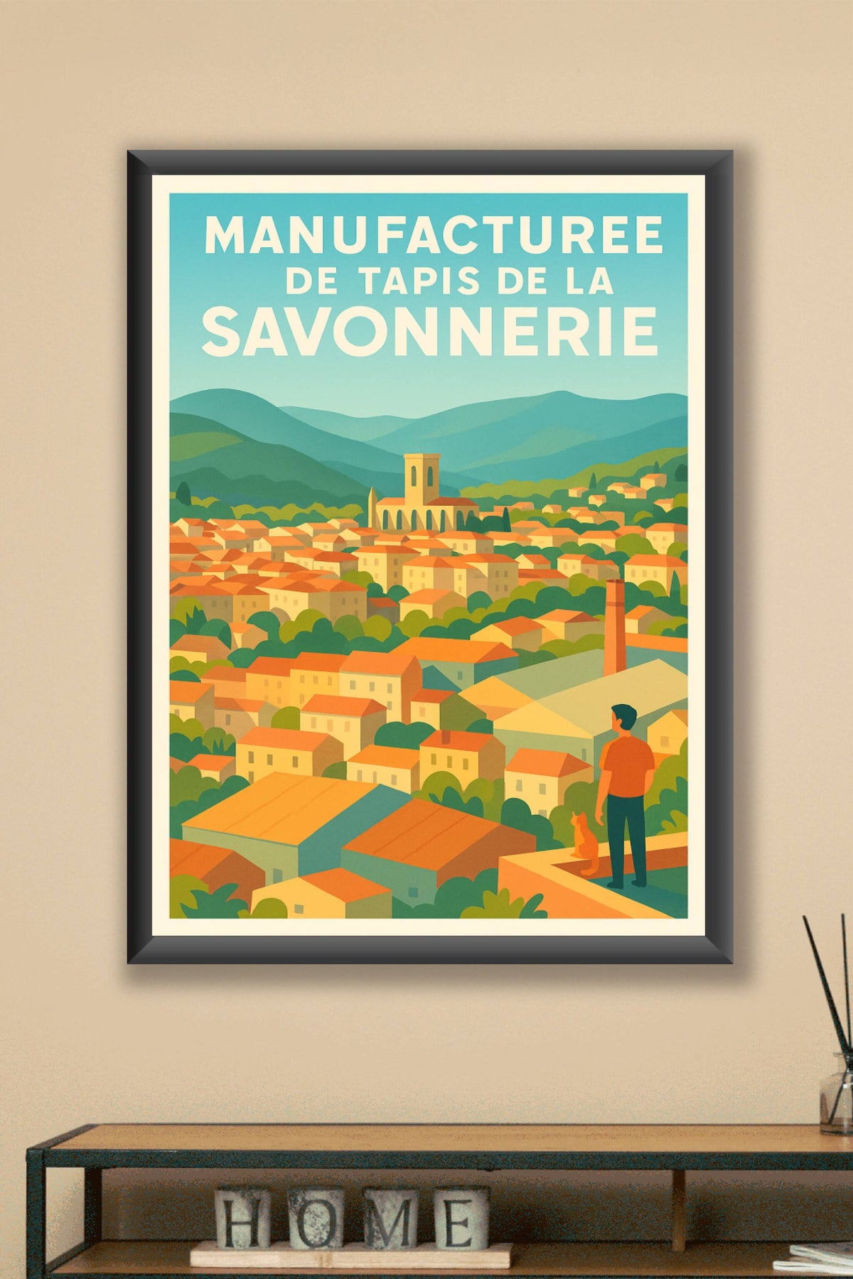 Affiche de La Savonnerie - L'élégance du patrimoine textile français