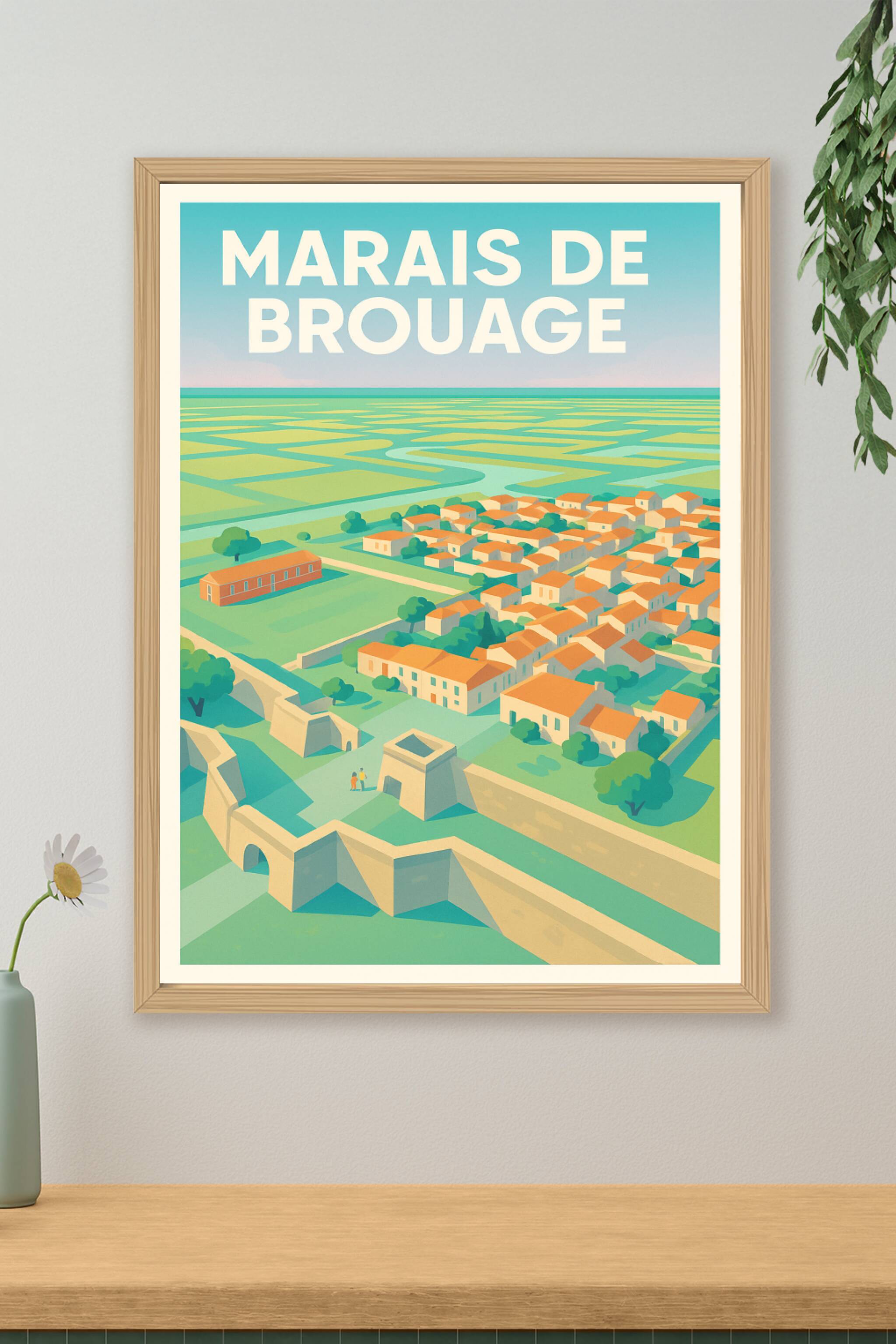Affiche de Marais de Brouage - L'éclat d'une citadelle entre terre et mer