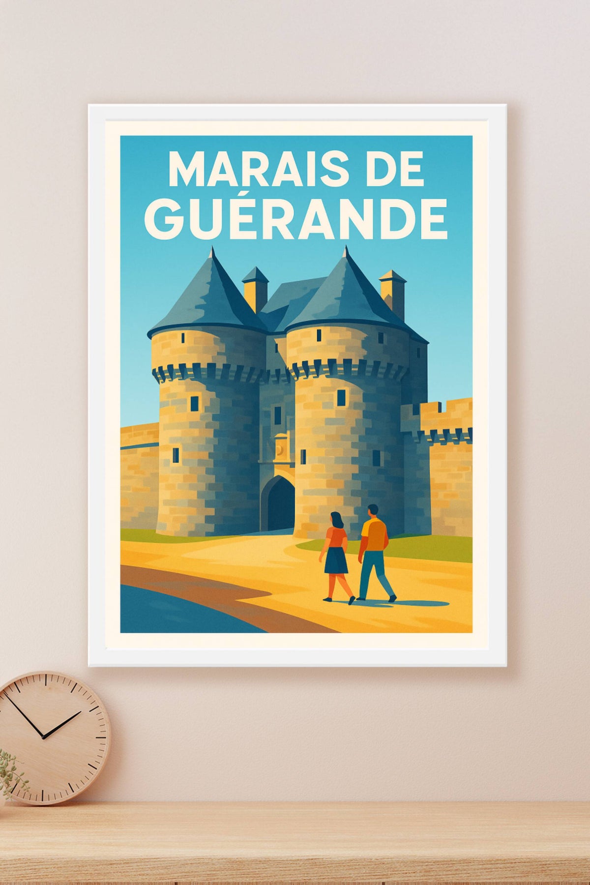 Affiche de Guérande - L'élégance médiévale de la cité de l'or blanc