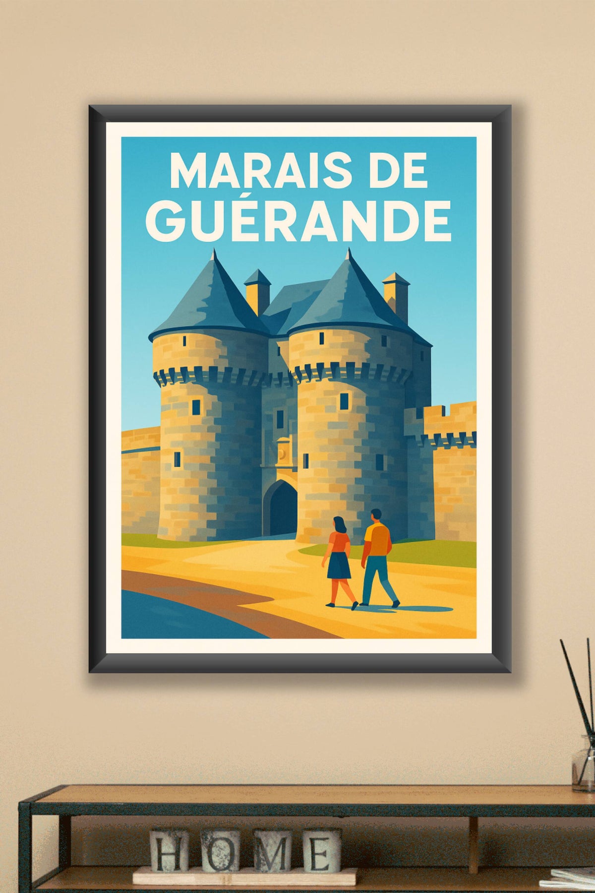 Affiche de Guérande - L'élégance médiévale de la cité de l'or blanc
