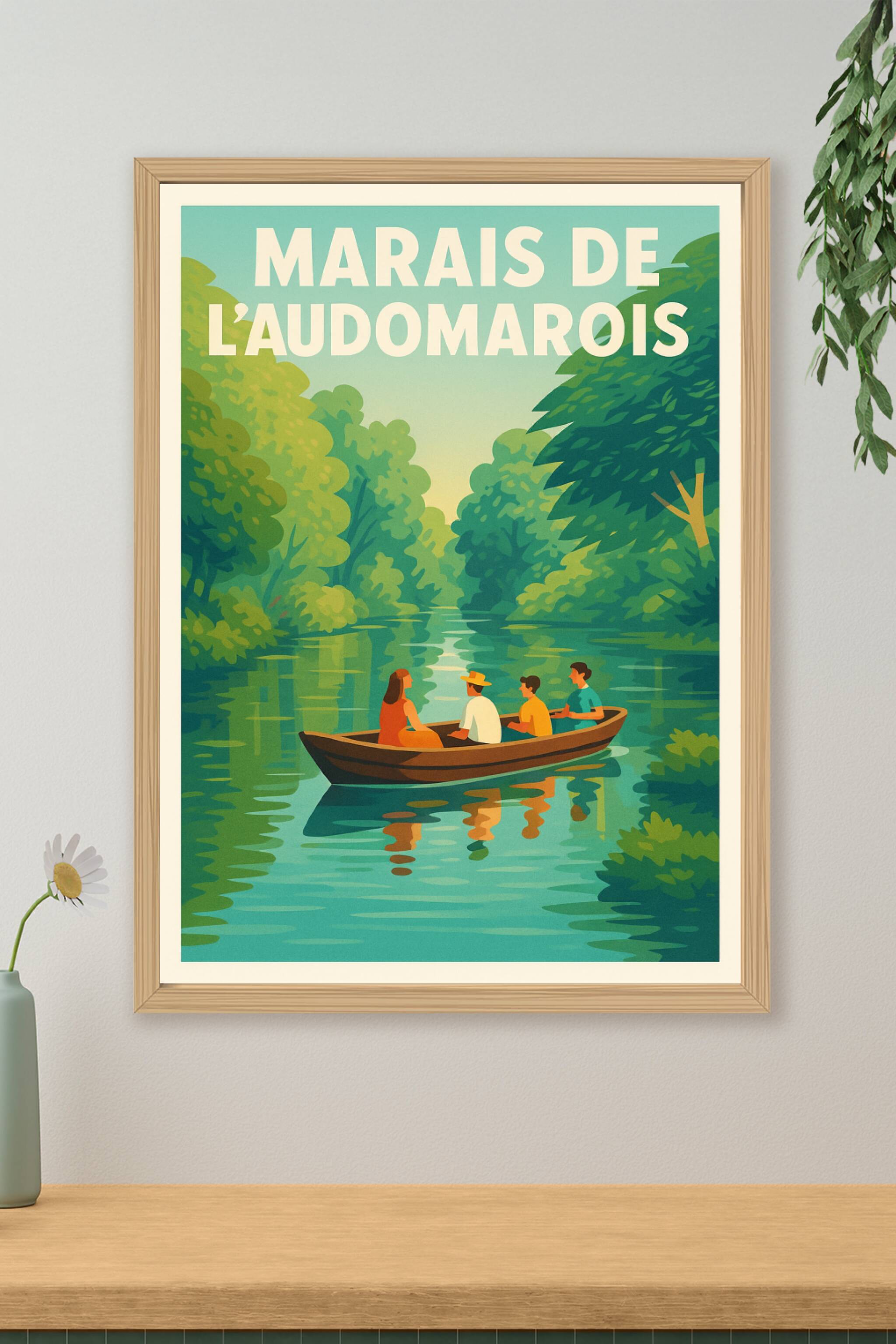 Affiche de Marais de l'Audomarois - Évasion bucolique au fil de l'eau