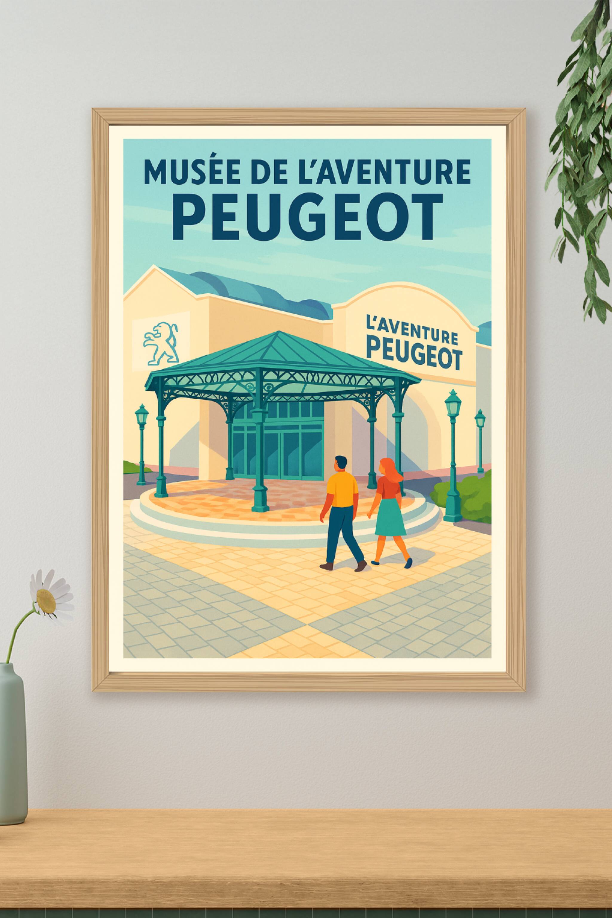 Affiche de Musée de l'Aventure Peugeot - L'élégance automobile au cœur du patrimoine