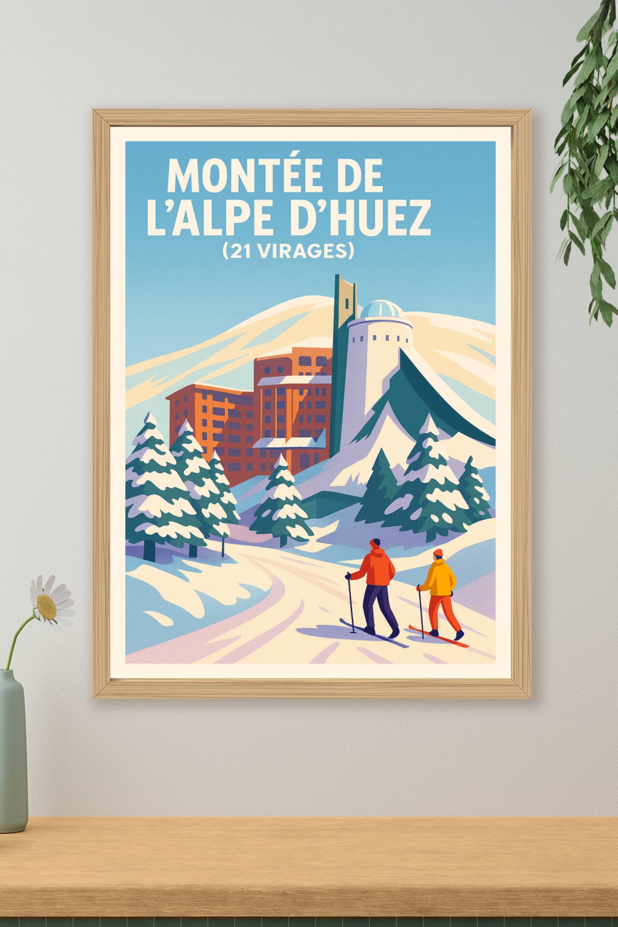 Affiche de Alpe d'Huez - Le sommet mythique de l'Oisans