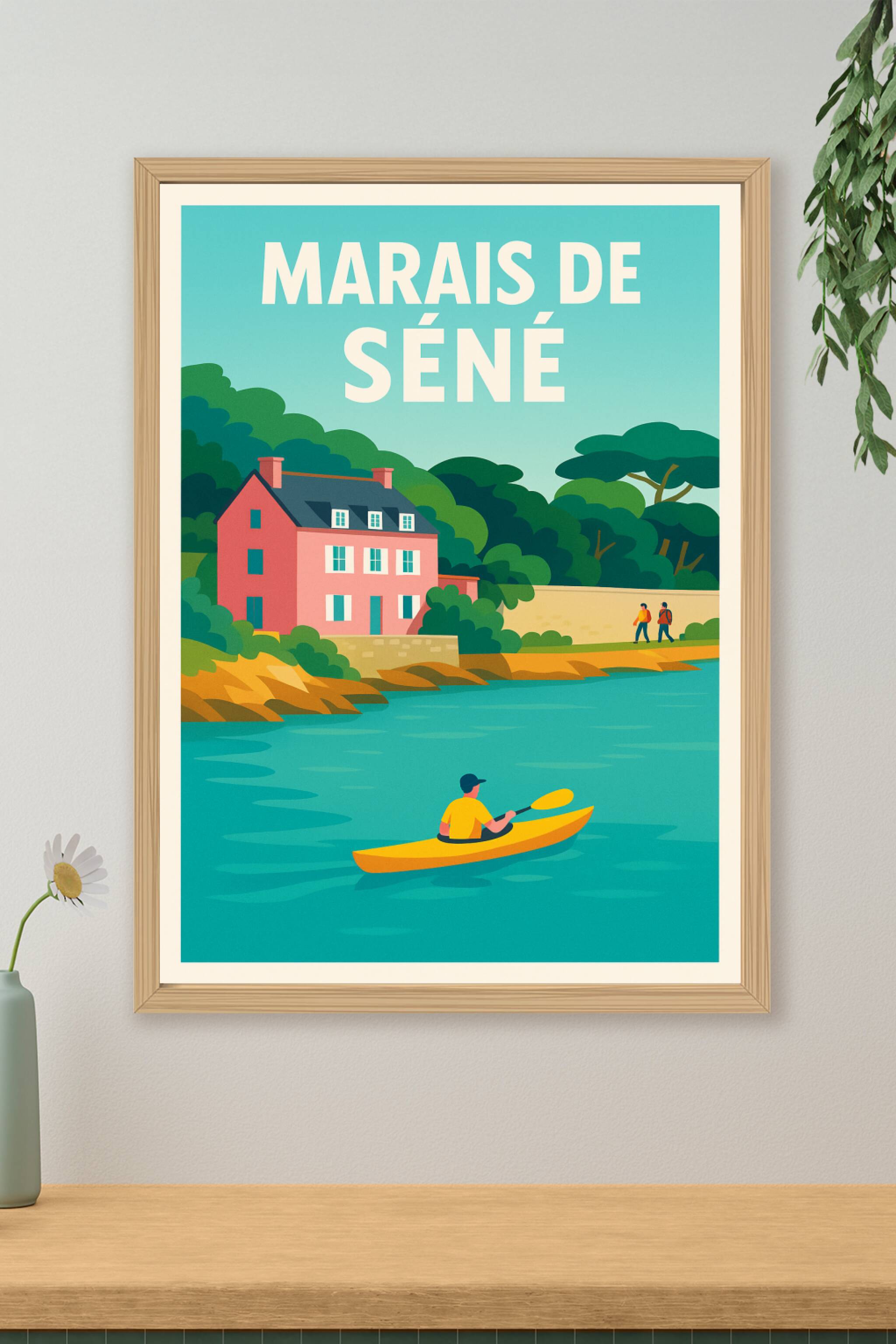 Affiche de Marais de Séné - Une évasion sereine au cœur du Golfe du Morbihan