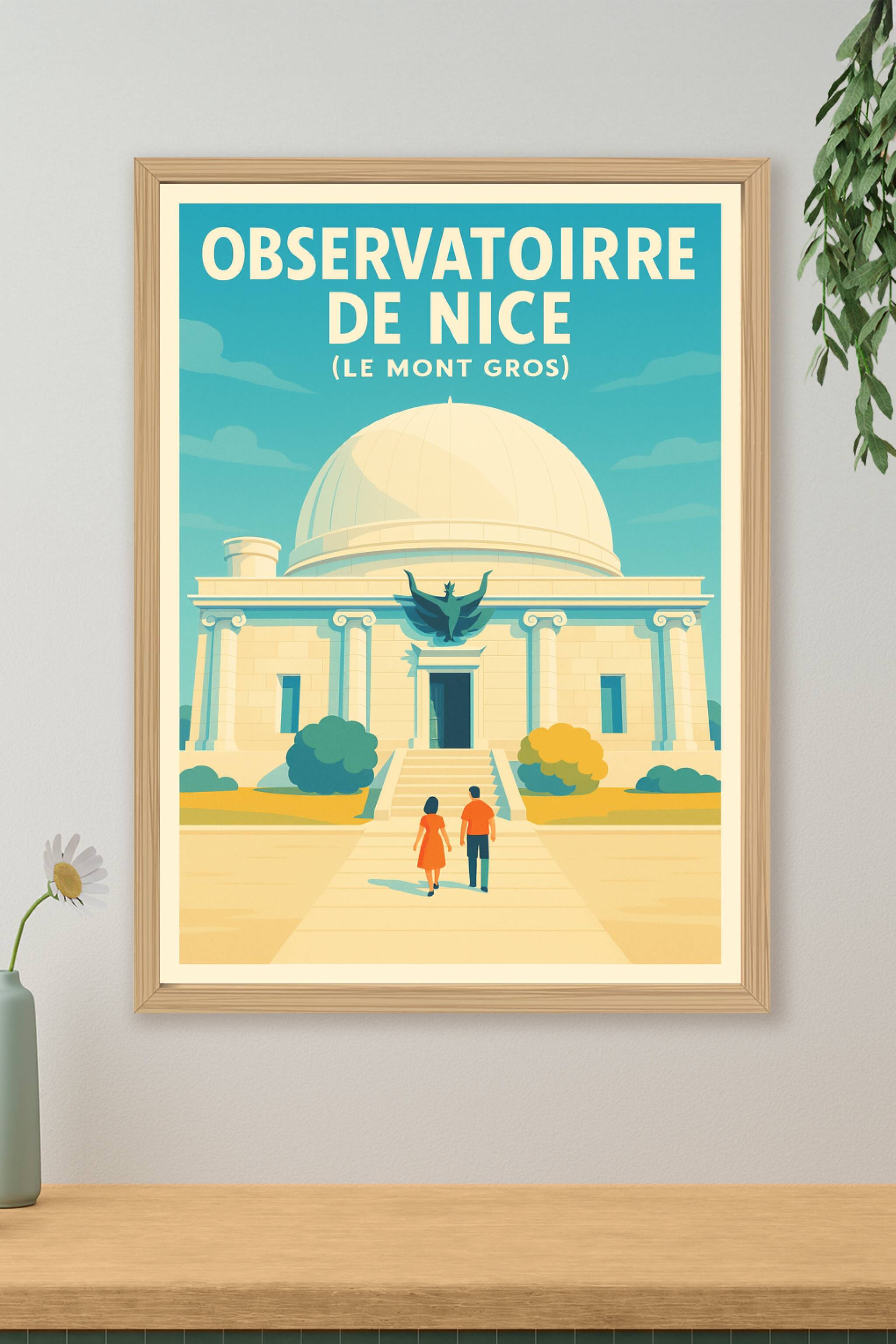 Affiche de Observatoire de Nice - Un voyage architectural vers les étoiles