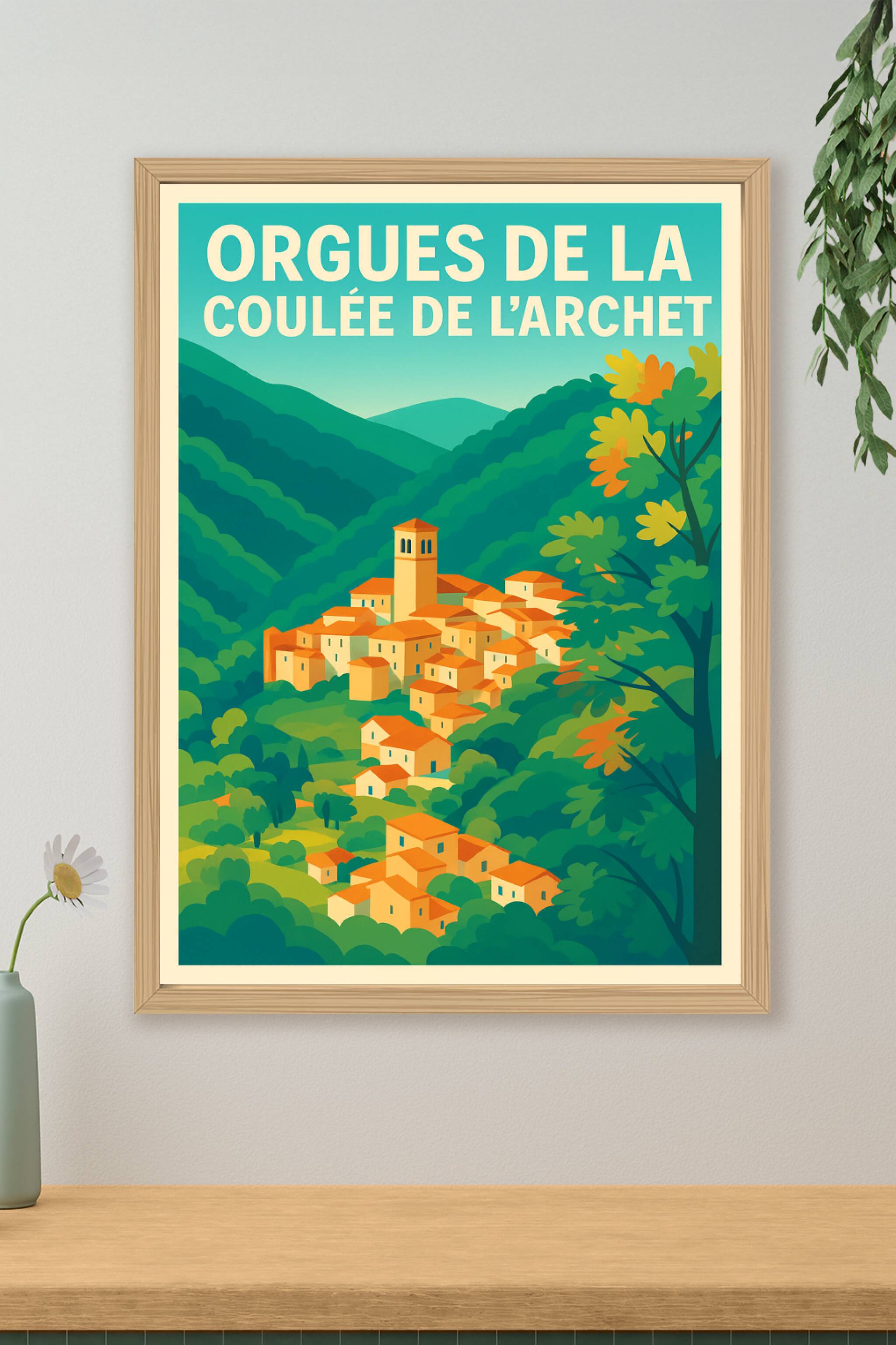 Affiche de Orgues de la coulée de l'Archet - L'élégance naturelle au cœur des montagnes