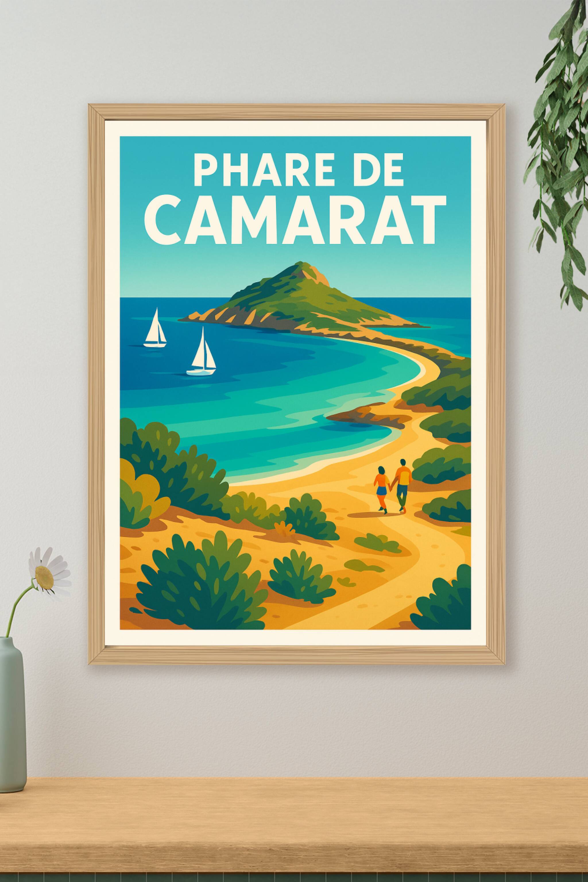 Affiche de Phare de Camarat - Évasion ensoleillée sur la Côte d'Azur