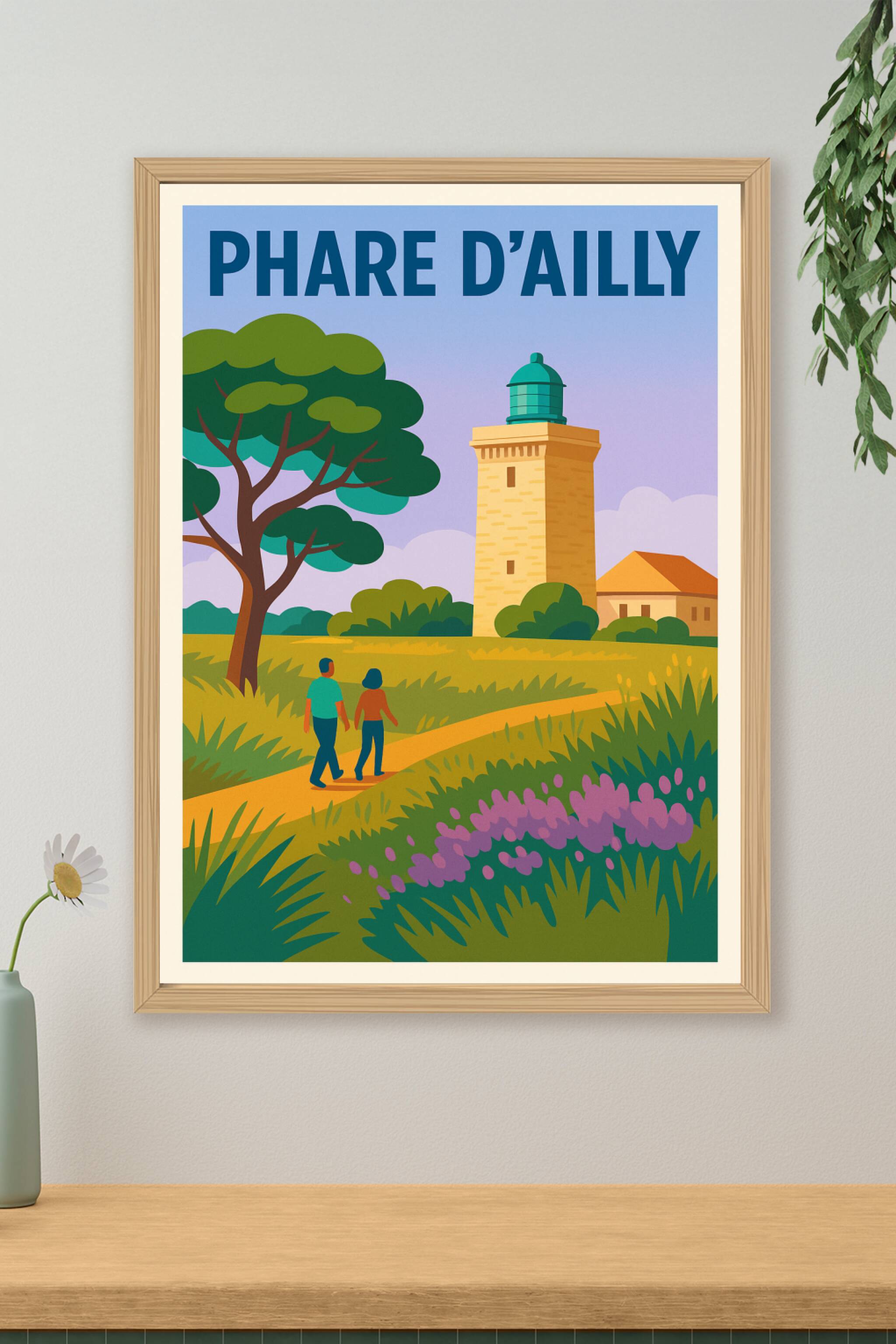 Affiche de Phare d'Ailly - L'éclat majestueux de la Côte d'Albâtre