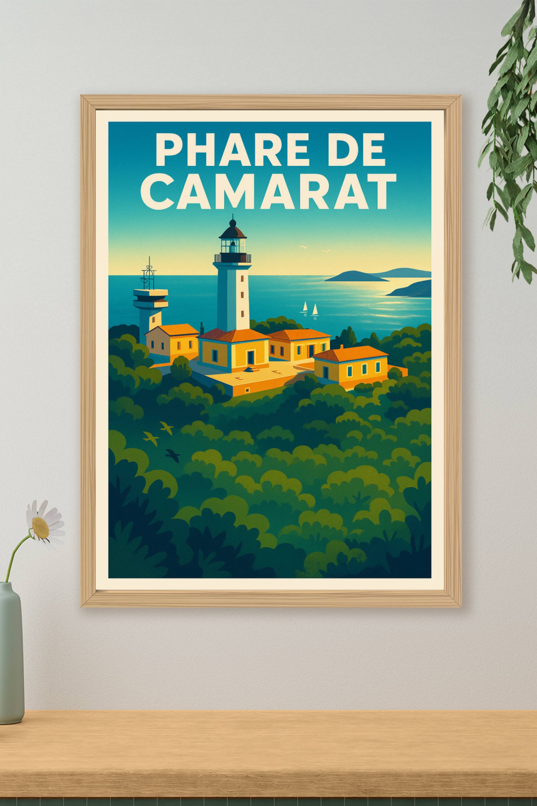 Affiche de Phare de Camarat - Une escale lumineuse au cœur de Ramatuelle