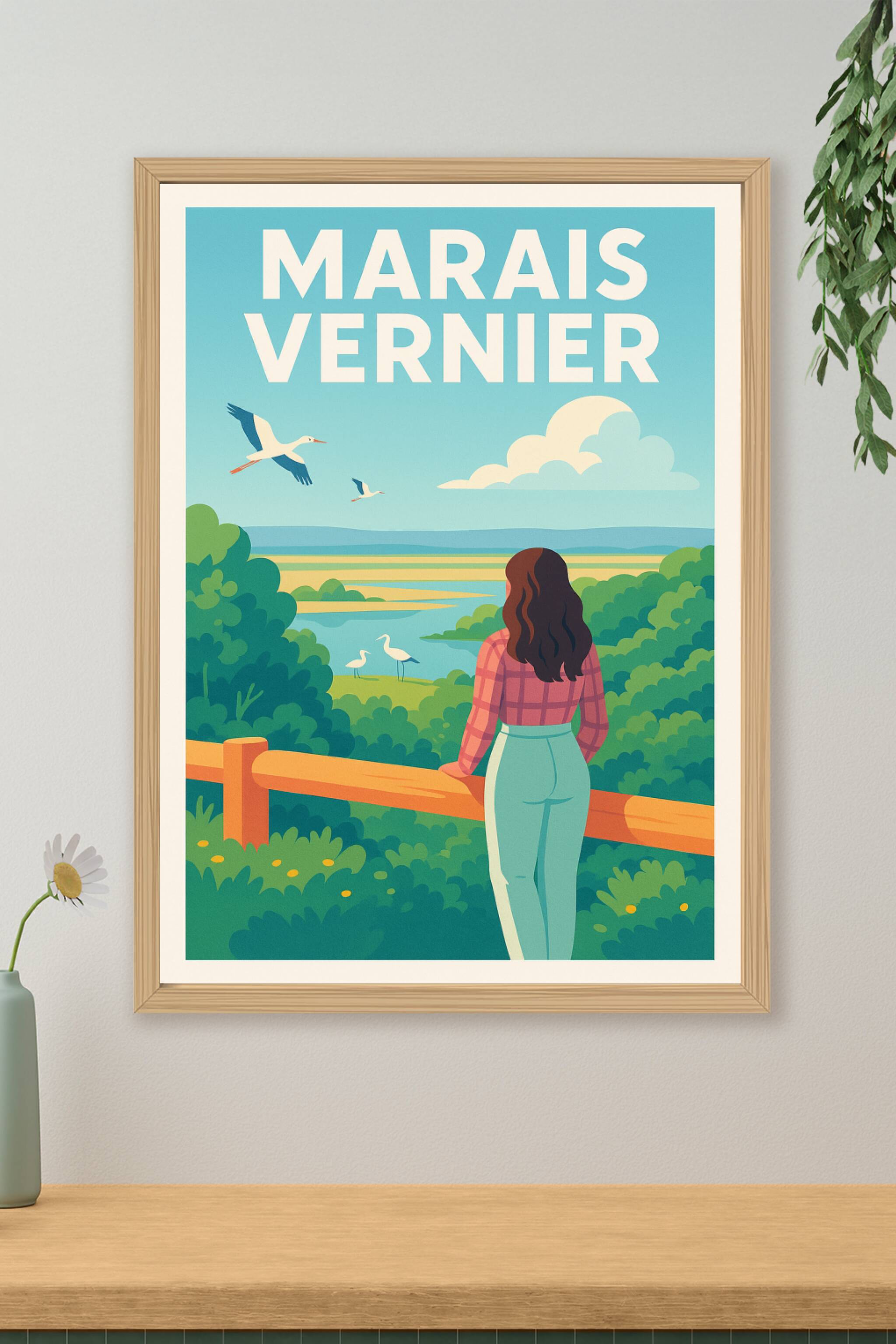 Affiche de Marais Vernier - Évadez-vous au cœur d'un sanctuaire naturel préservé