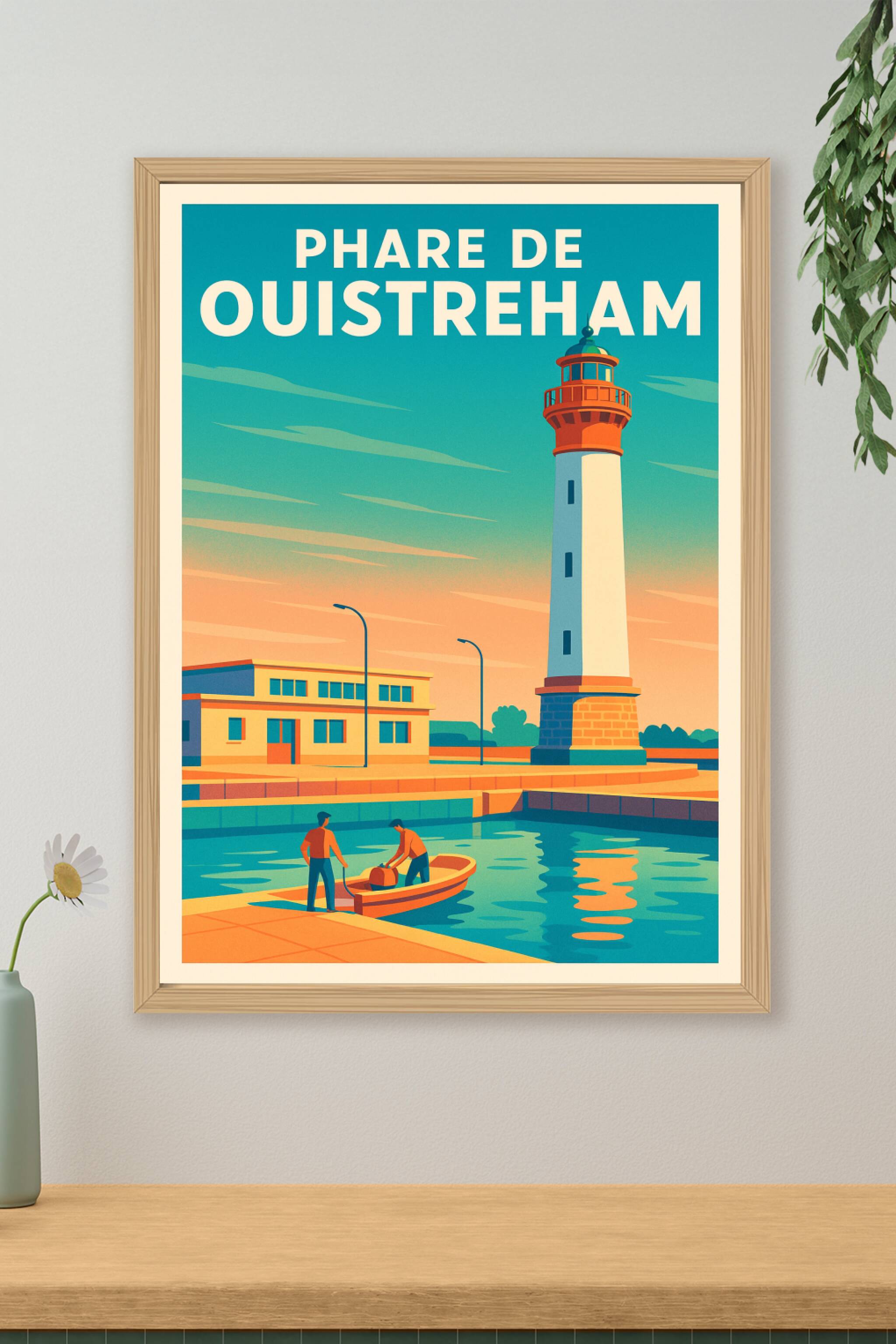 Affiche de Ouistreham - L'éclat de la côte normande dans votre intérieur