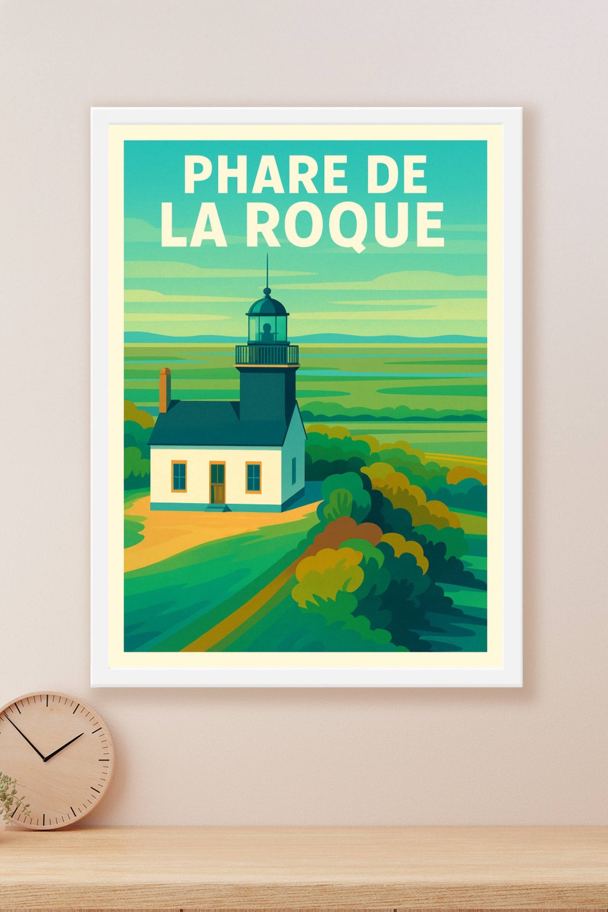Affiche de Phare de la Roque - L'éclat serein de l'estuaire de la Seine