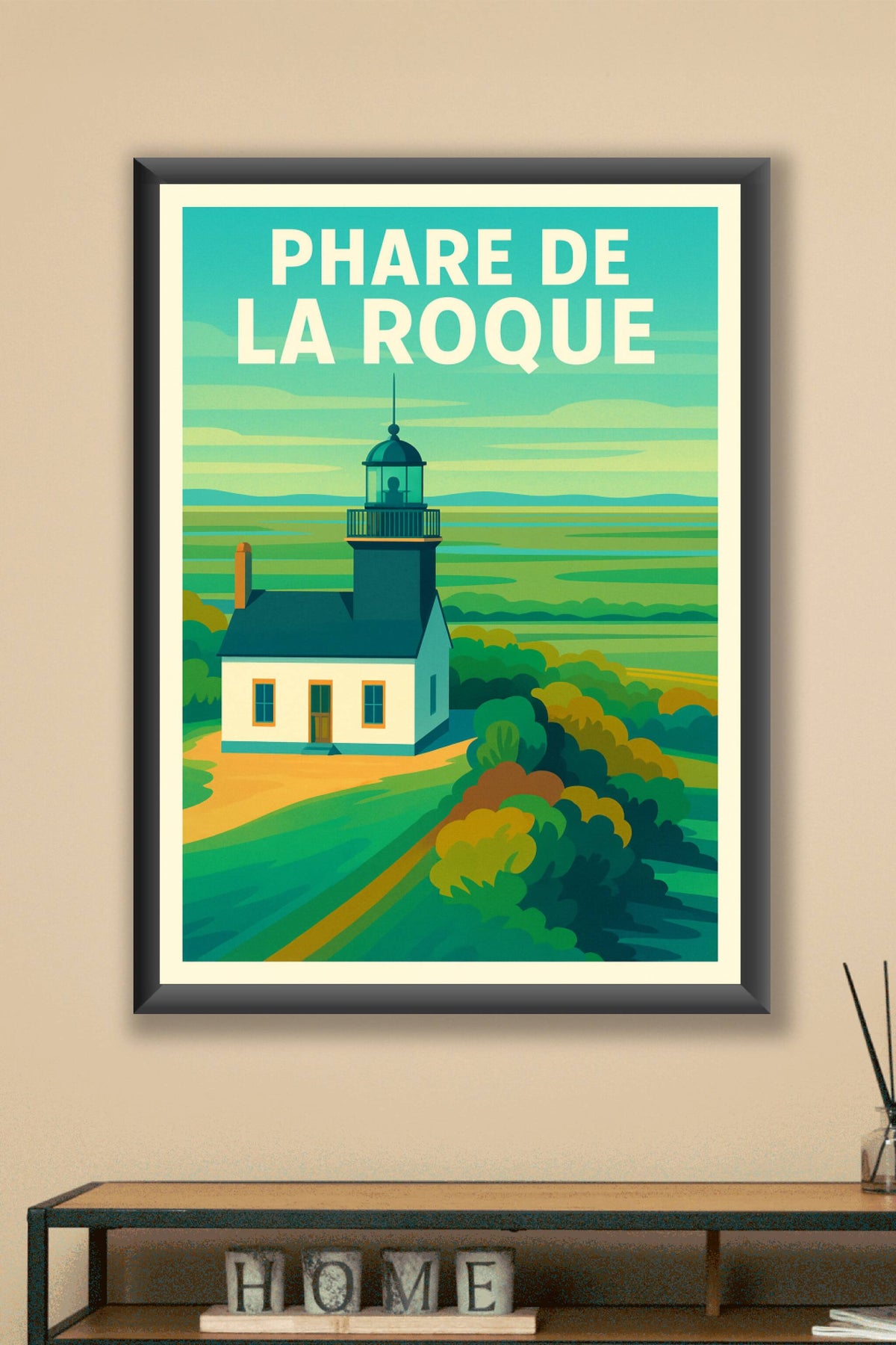 Affiche de Phare de la Roque - L'éclat serein de l'estuaire de la Seine