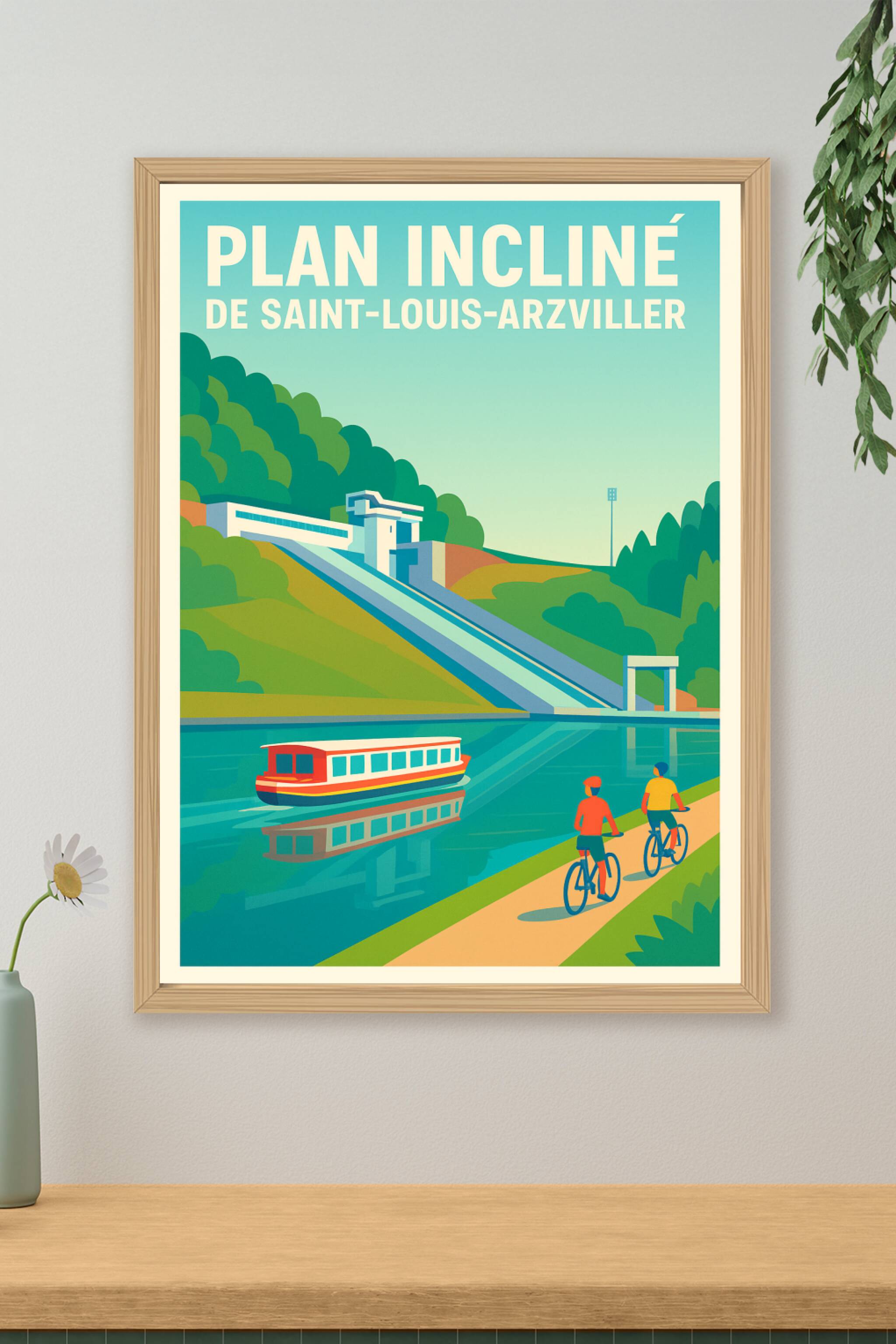Affiche de Saint-Louis-Arzviller - L'ascenseur à bateaux iconique
