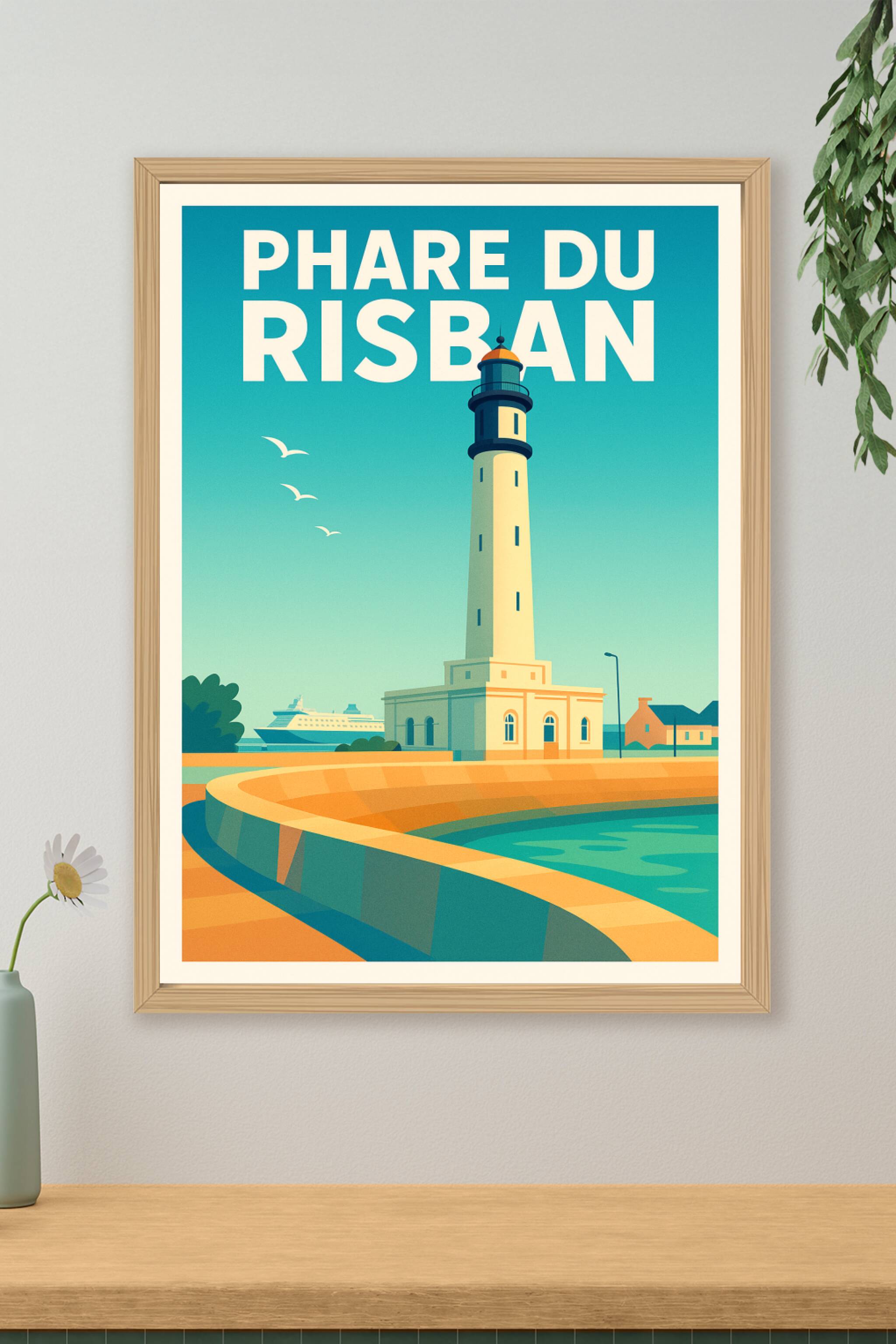 Affiche de Phare du Risban - L'éclat majestueux du littoral calaisien