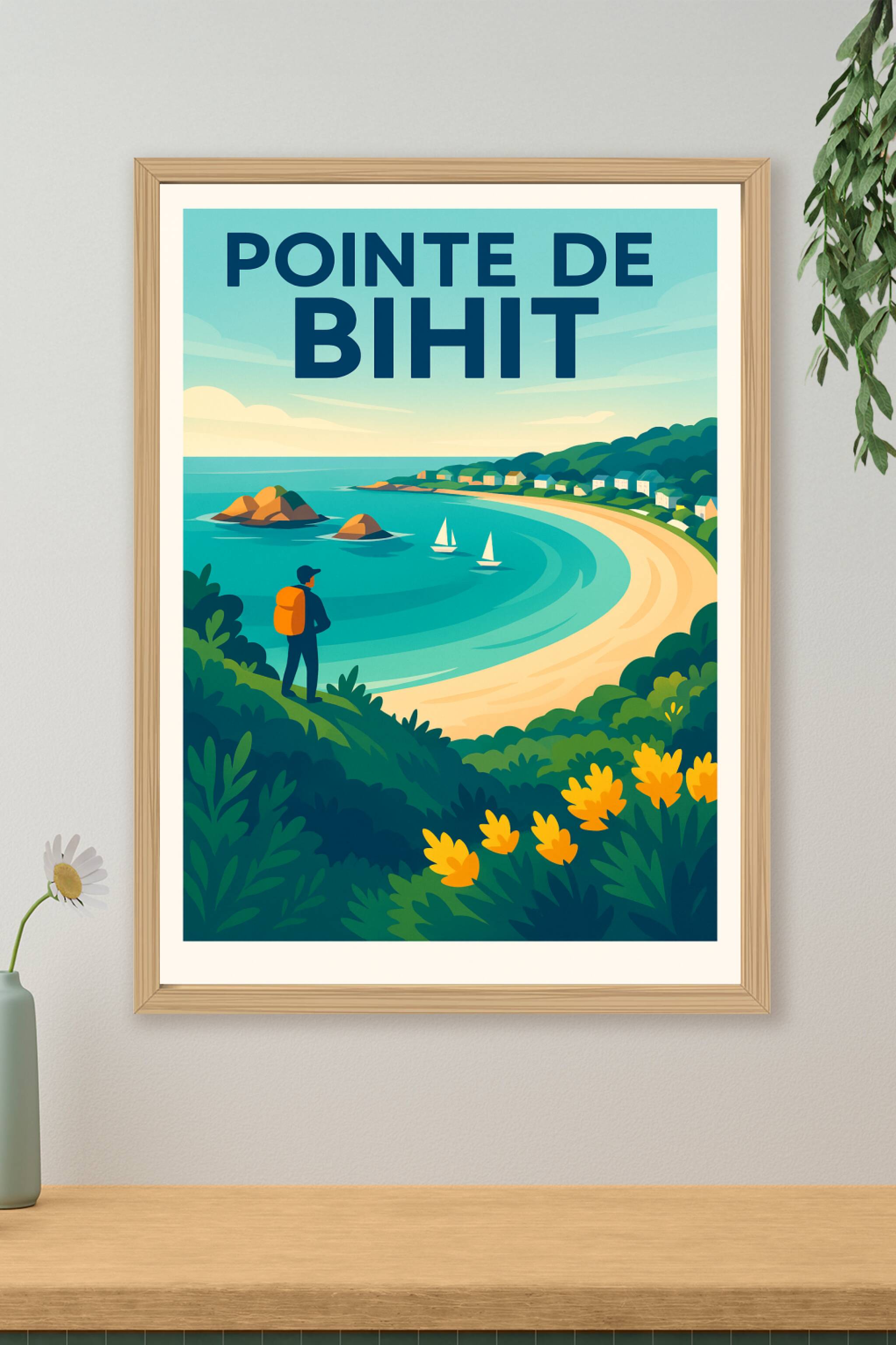Affiche de Pointe de Bihit - L'éclat sauvage de la Côte de Granit Rose