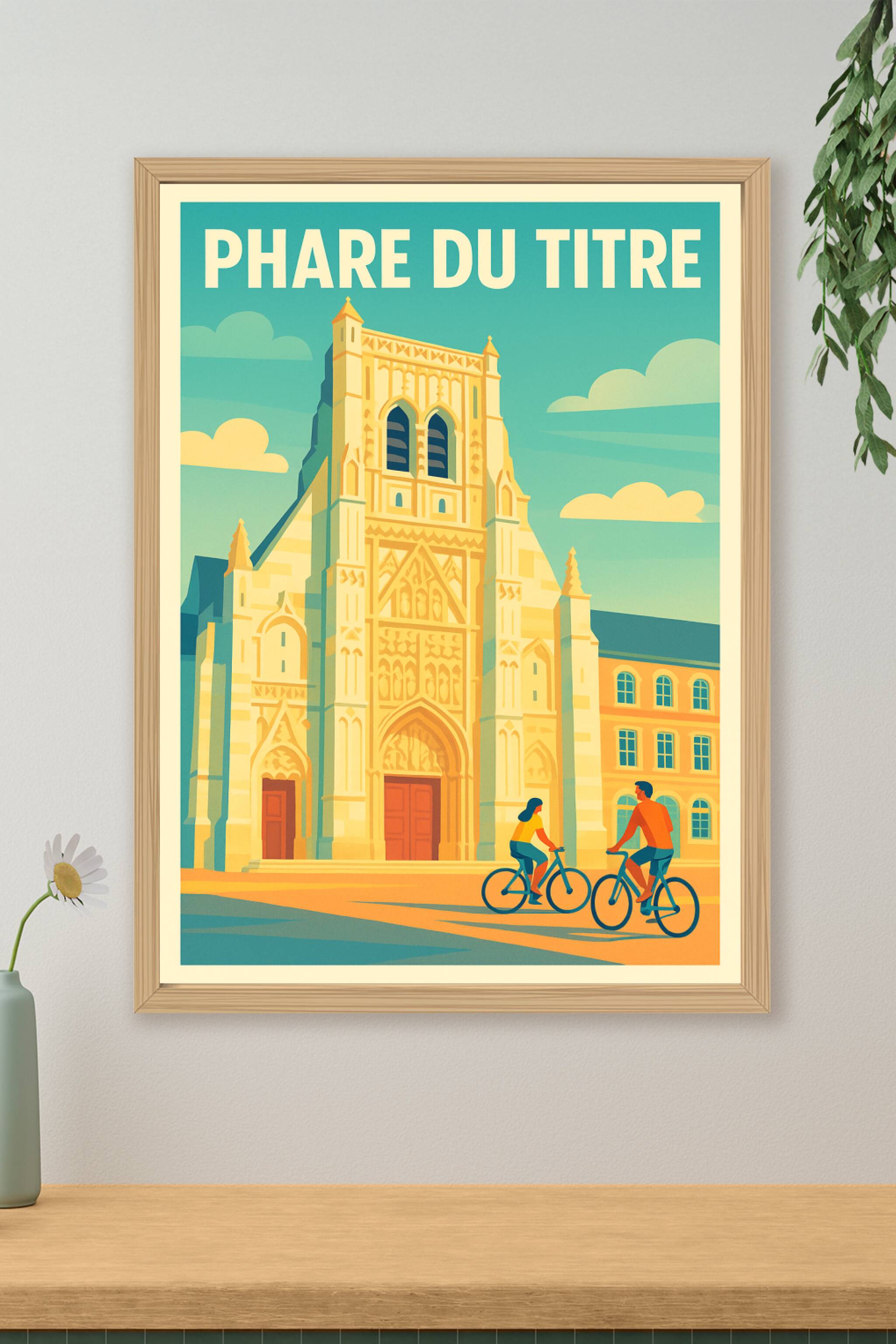 Affiche de Phare du Titre - L'élégance architecturale en bord de mer