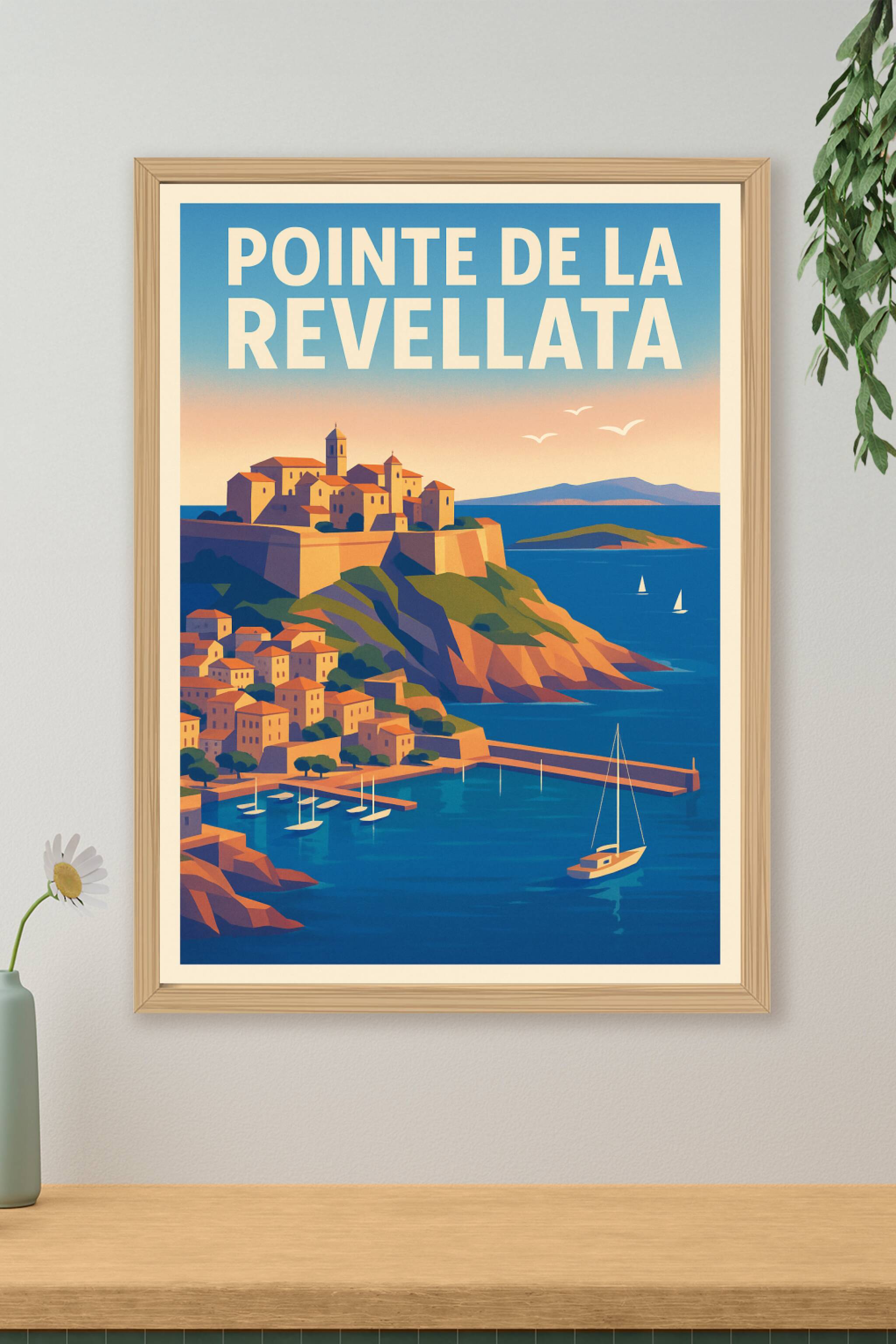 Affiche de Pointe de la Revellata - L'éclat de la Corse sauvage