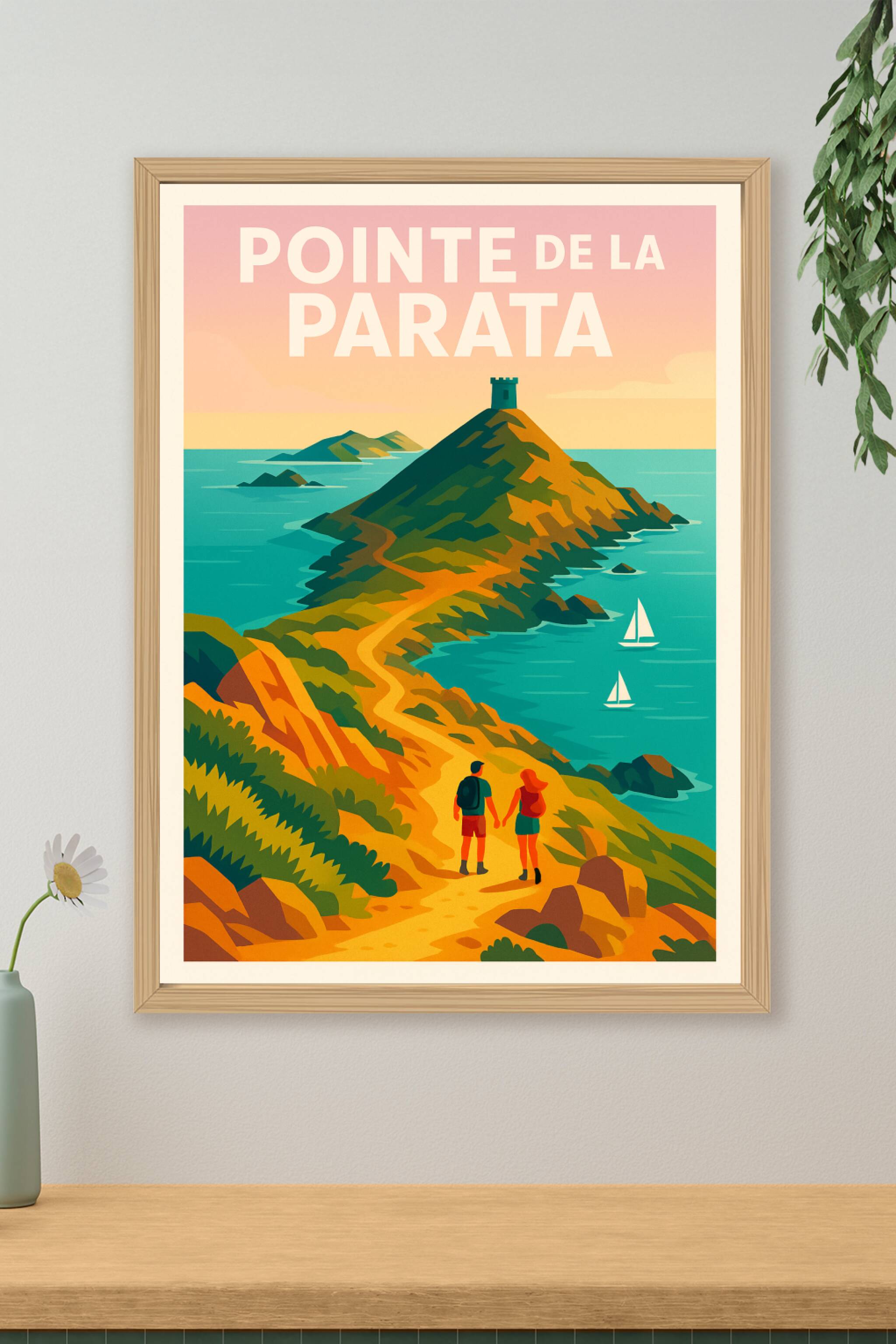 Affiche de Pointe de la Parata - L'éclat sauvage des Sanguinaires