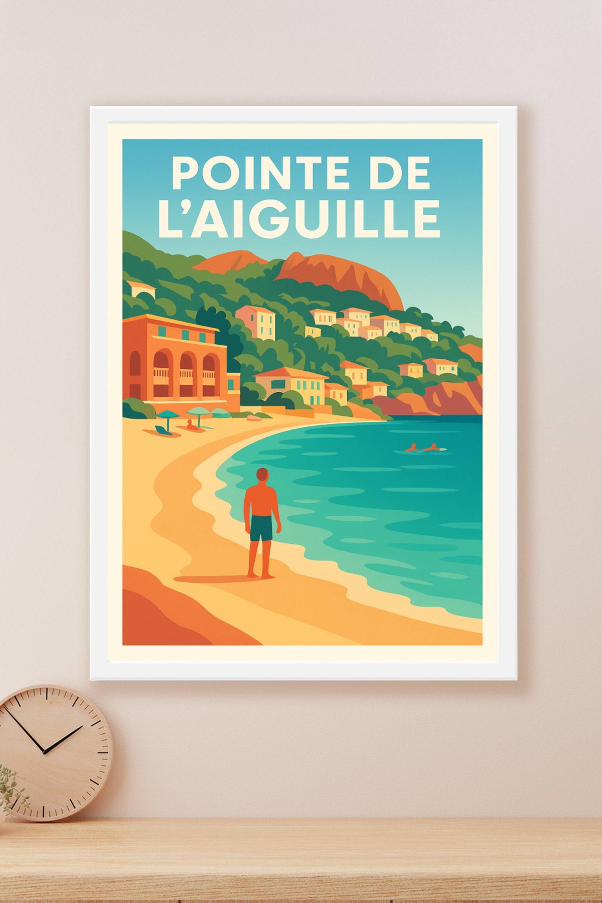 Affiche de Pointe de l'Aiguille - L'éclat de la Riviera dans votre salon