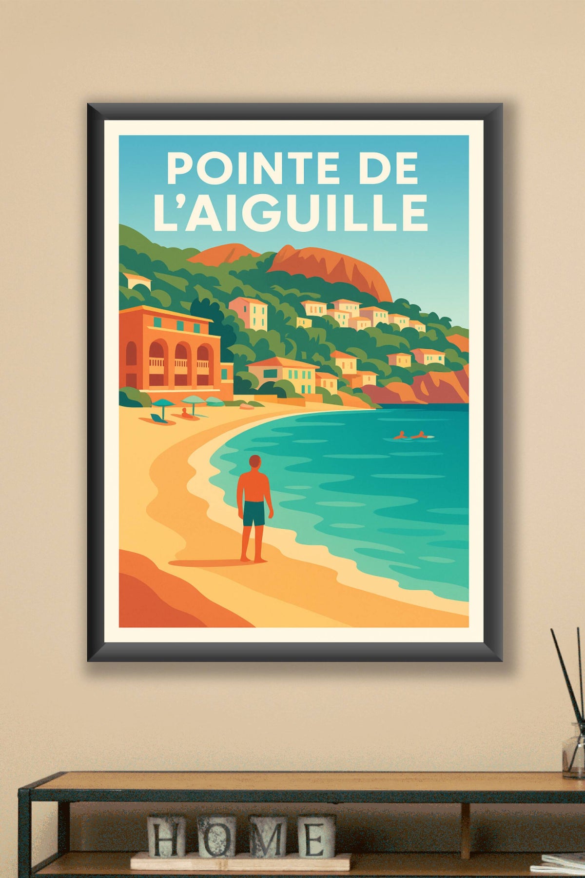 Affiche de Pointe de l'Aiguille - L'éclat de la Riviera dans votre salon