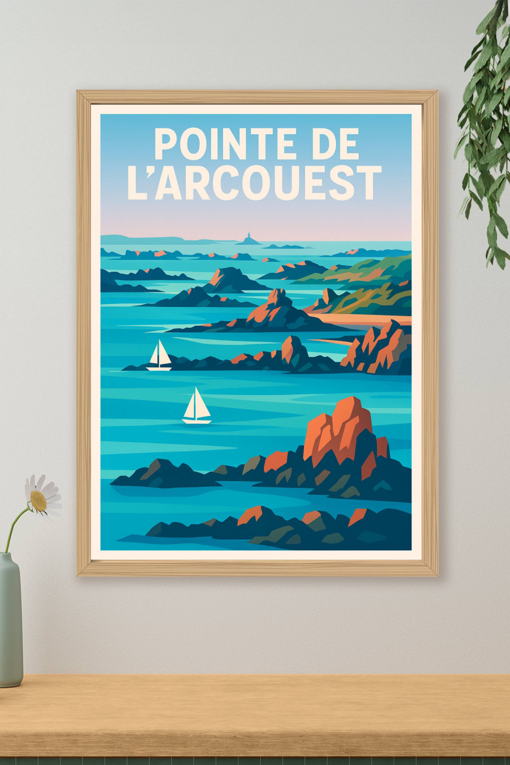 Affiche de Pointe de L'Arcouest - L'embarcadère vers l'infini breton