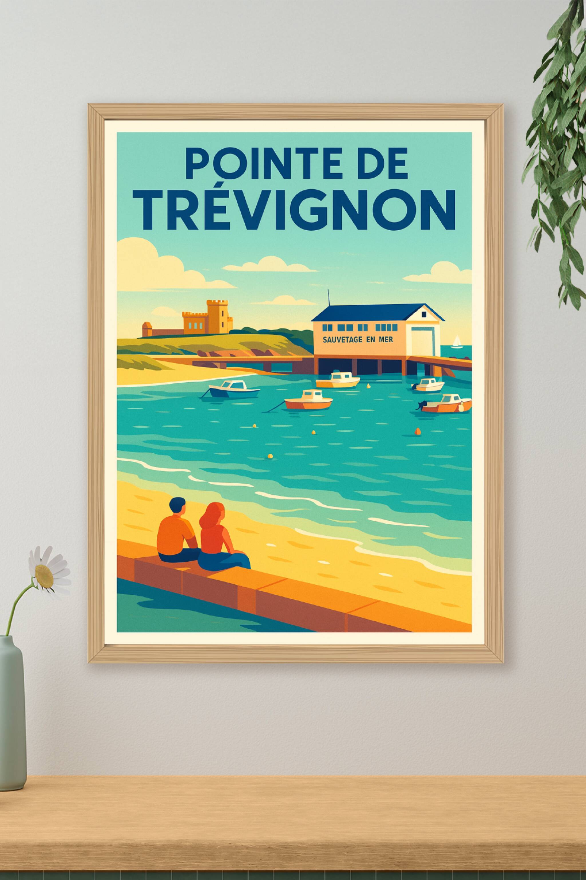 Affiche de Pointe de Trévignon - L'éclat authentique de la côte bretonne