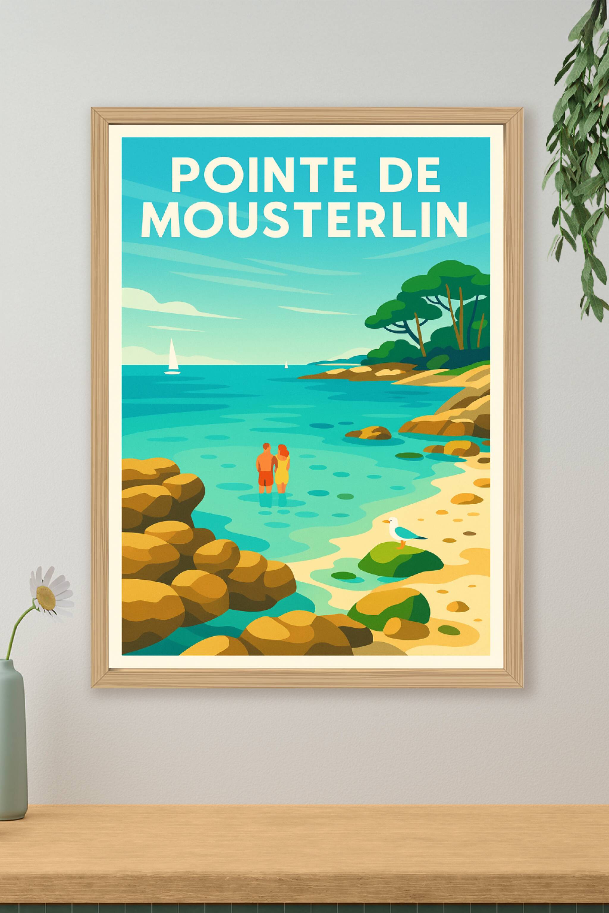Affiche de Pointe de Mousterlin - Évasion iodée en Bretagne