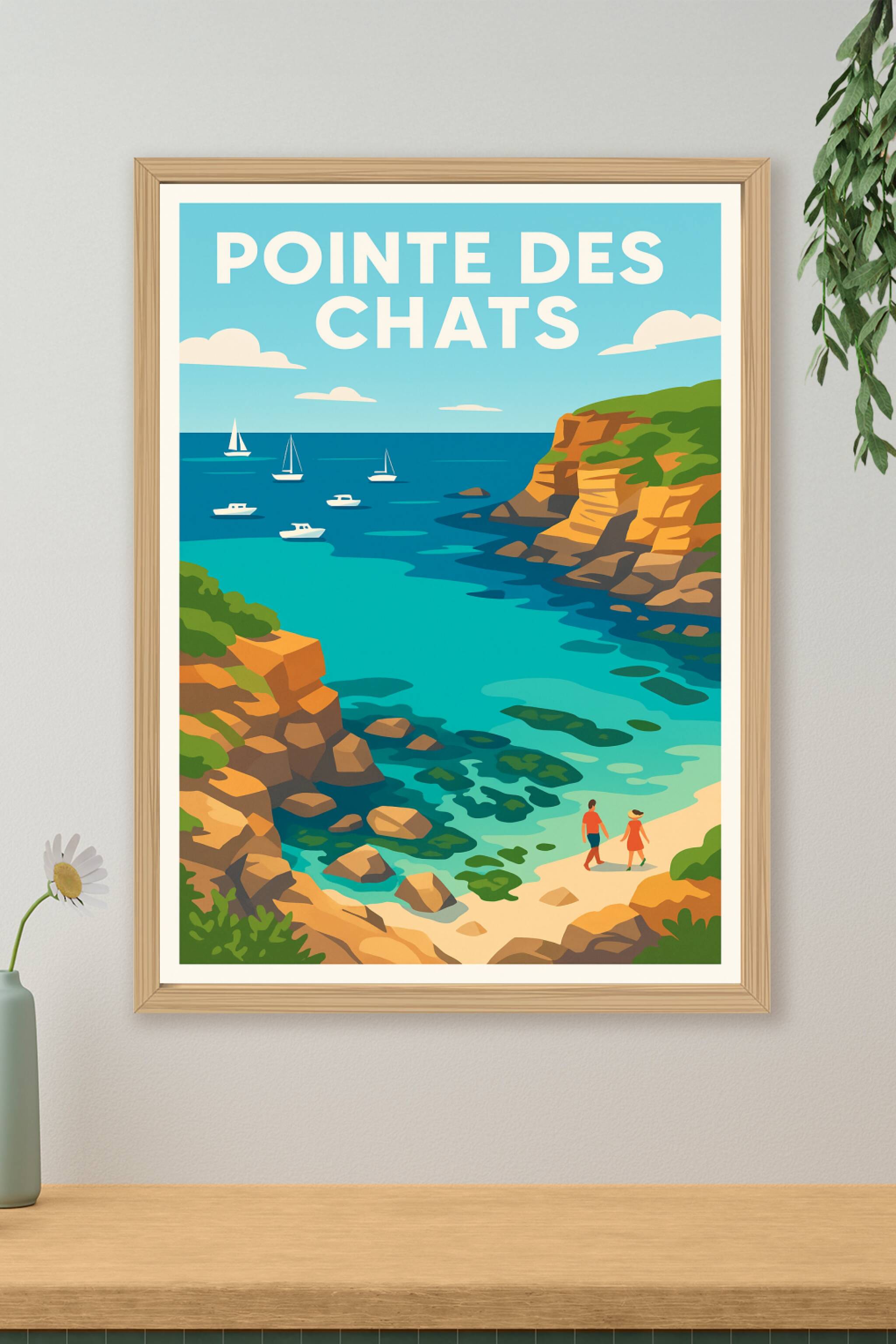 Affiche de Pointe des Chats - L'éclat préservé du littoral breton