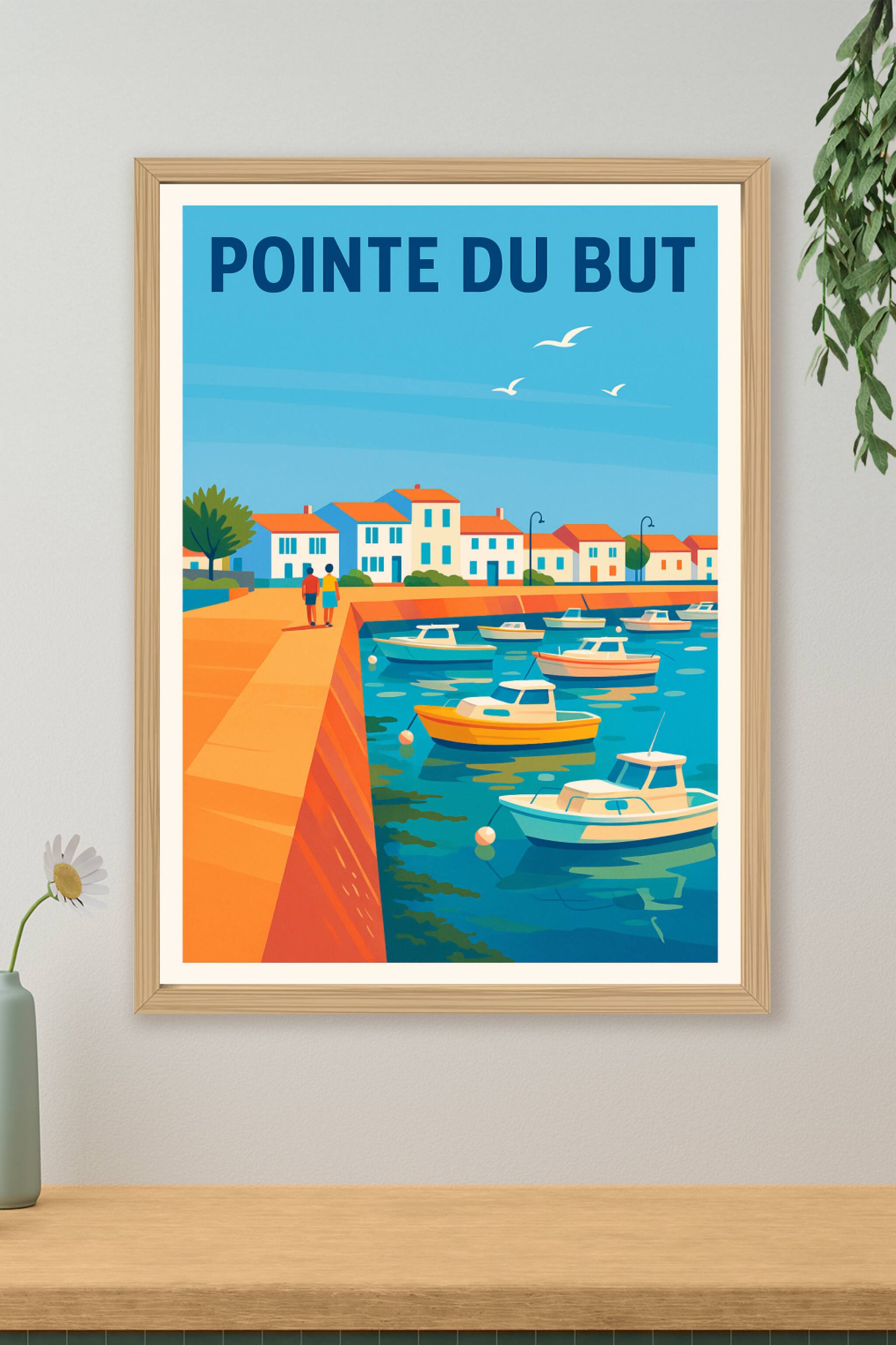 Affiche de Pointe du But - L'éclat coloré du port vendéen