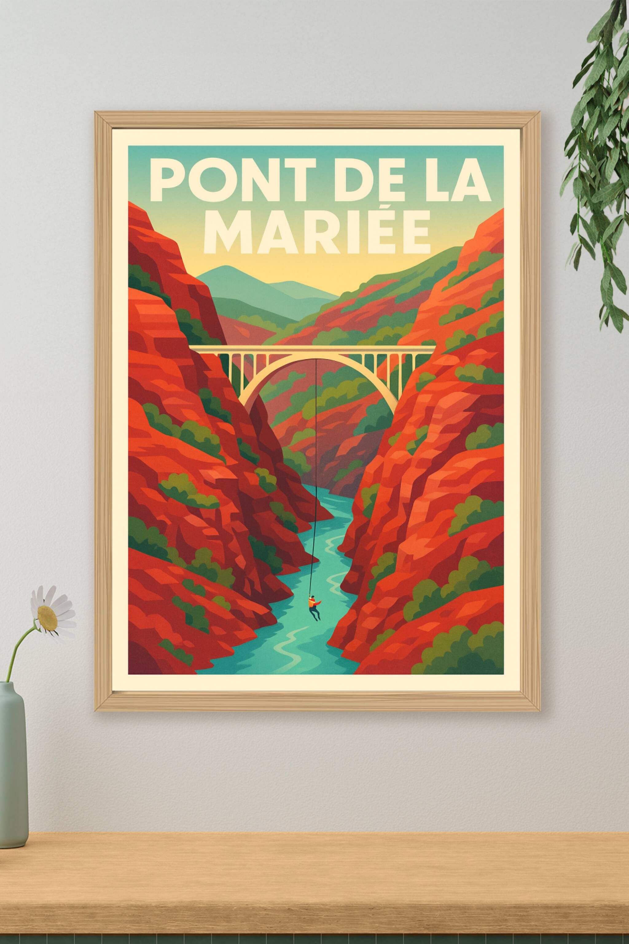 Affiche de Pont de la Mariée - Le vertige des Gorges de Daluis