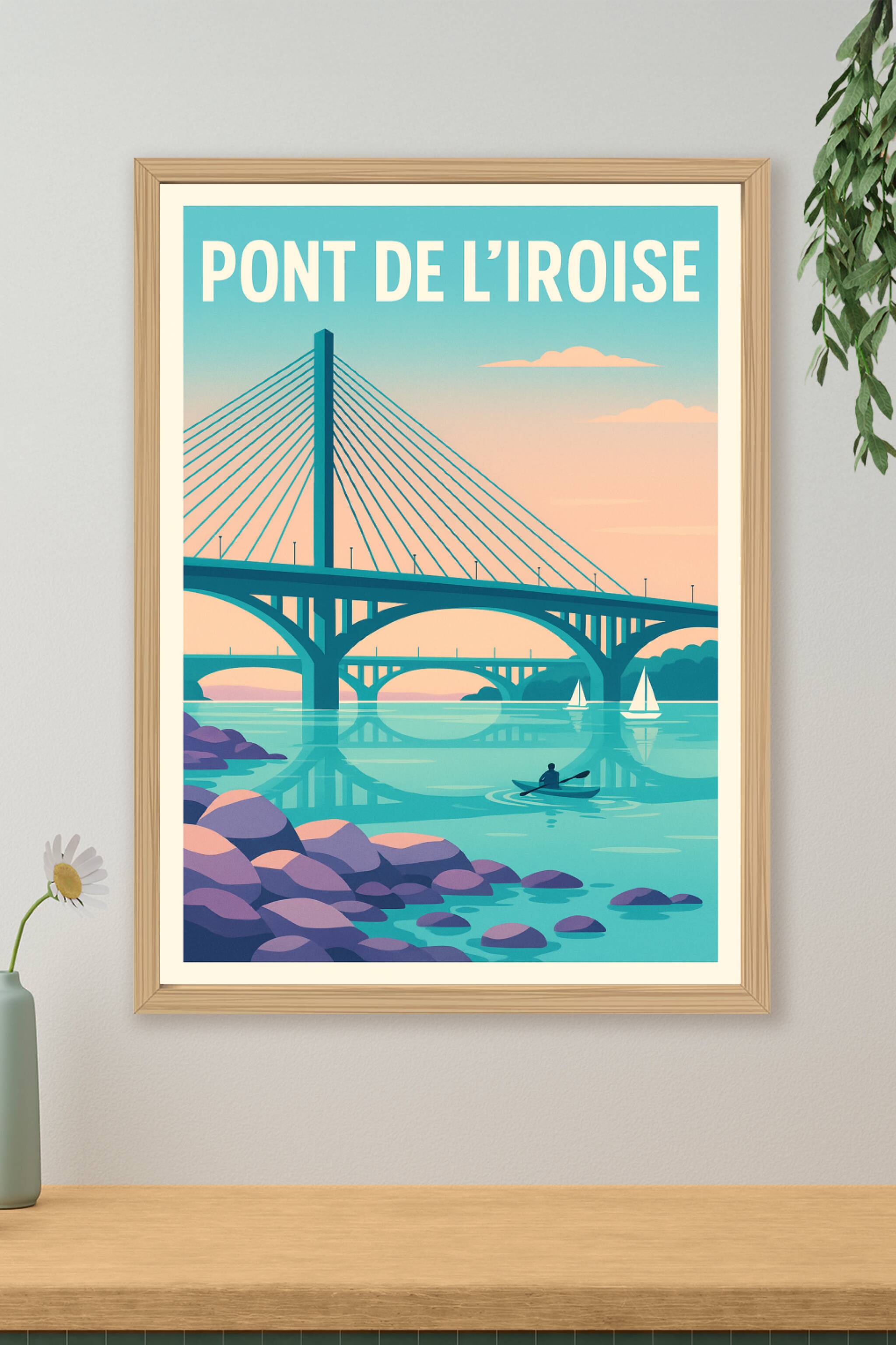 Affiche de Pont de l'Iroise - L'élégance architecturale de la rade de Brest