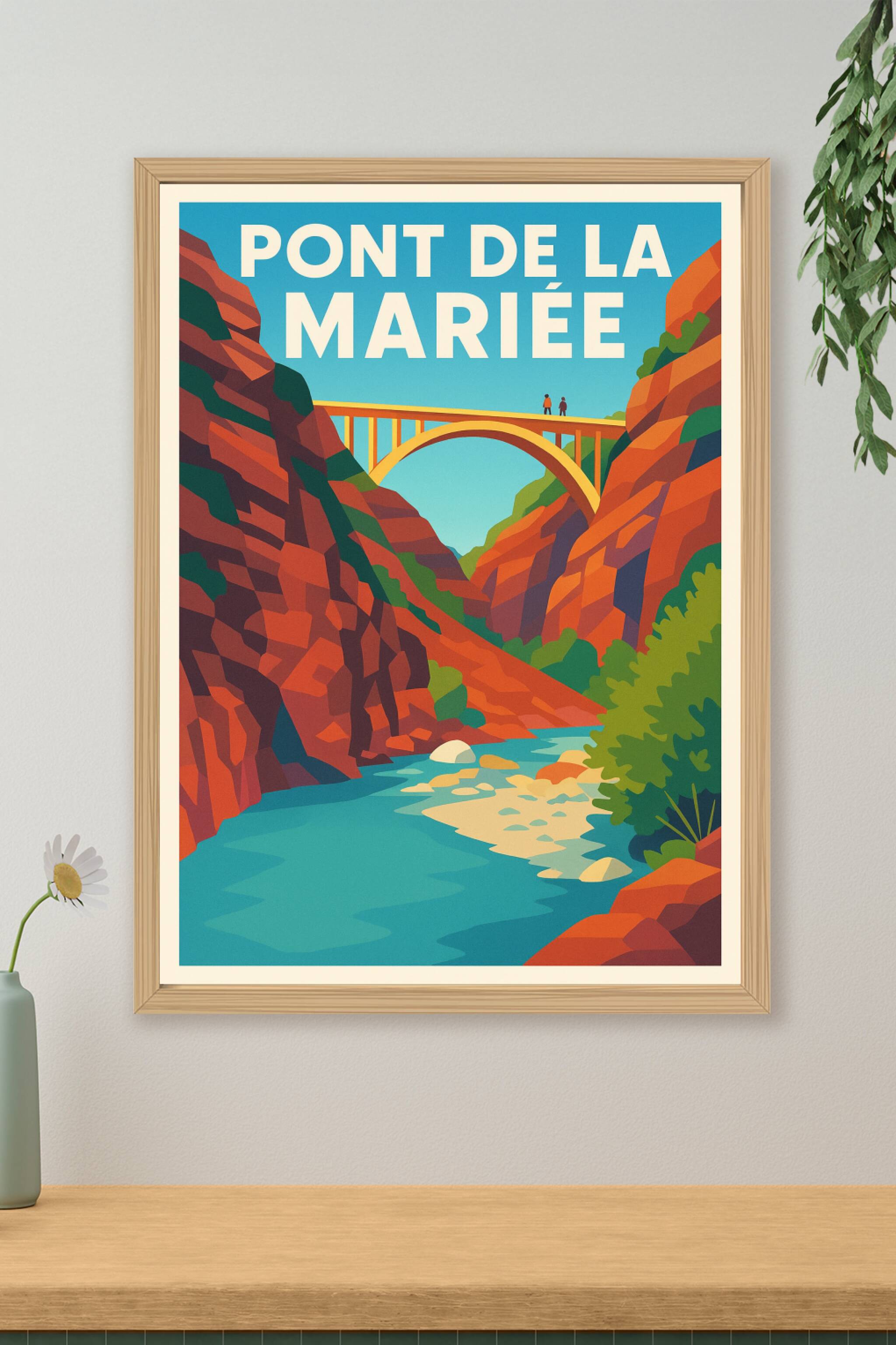 Affiche de Pont de la Mariée - L'élégance vertigineuse des Gorges de Daluis