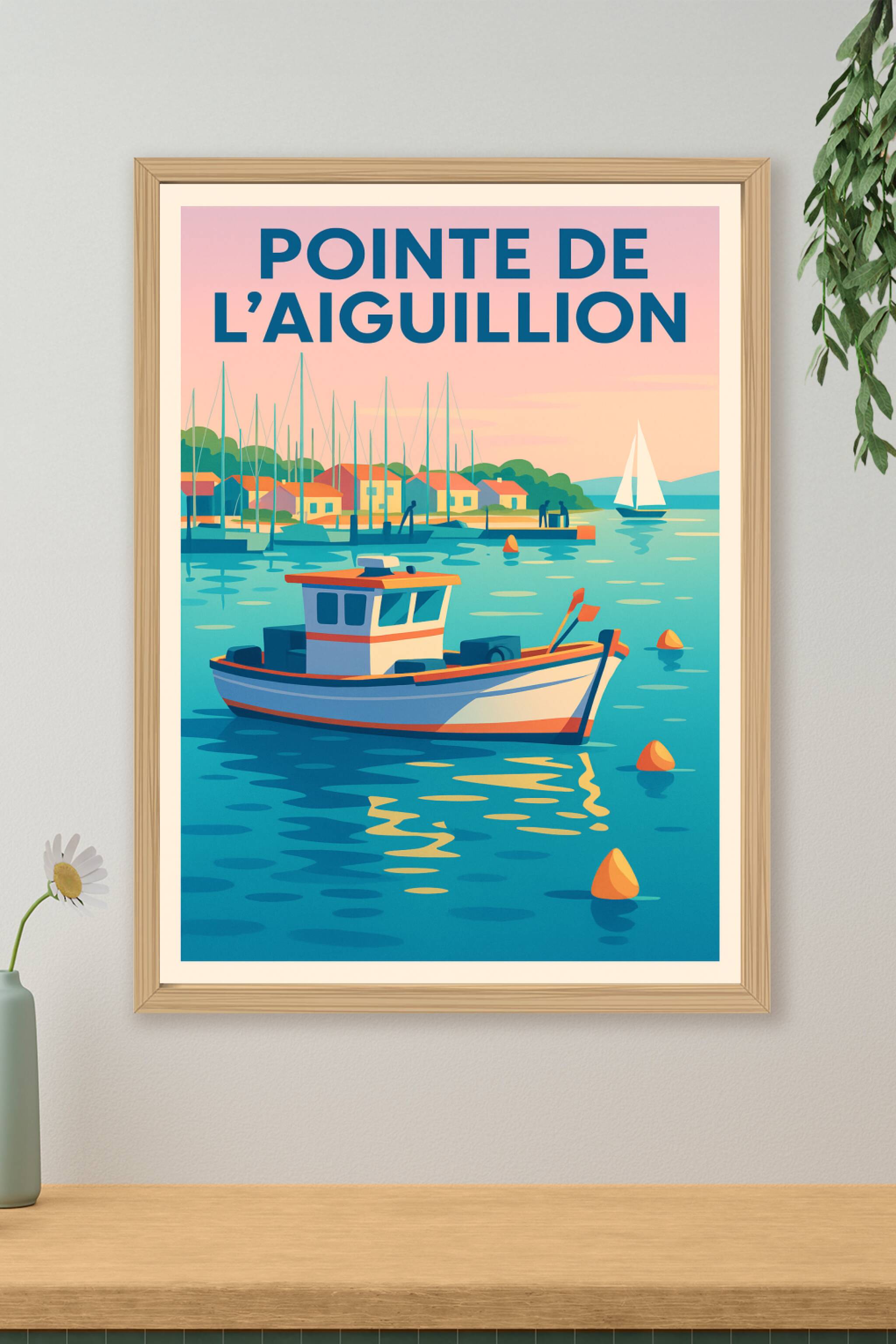 Affiche de Pointe de l'Aiguillon - L'éclat marin du littoral vendéen