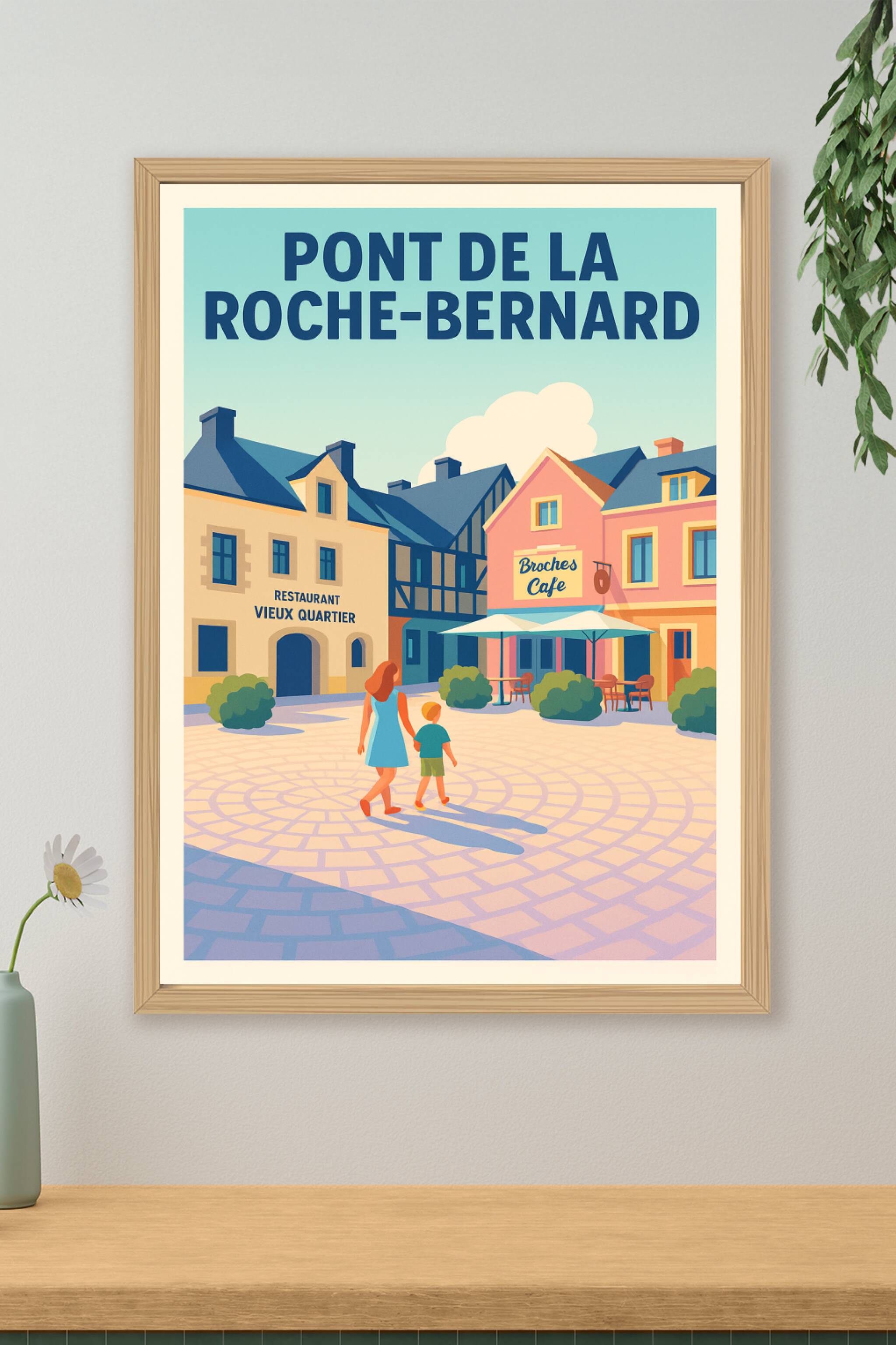 Affiche de La Roche-Bernard - Charme pittoresque du Vieux Quartier