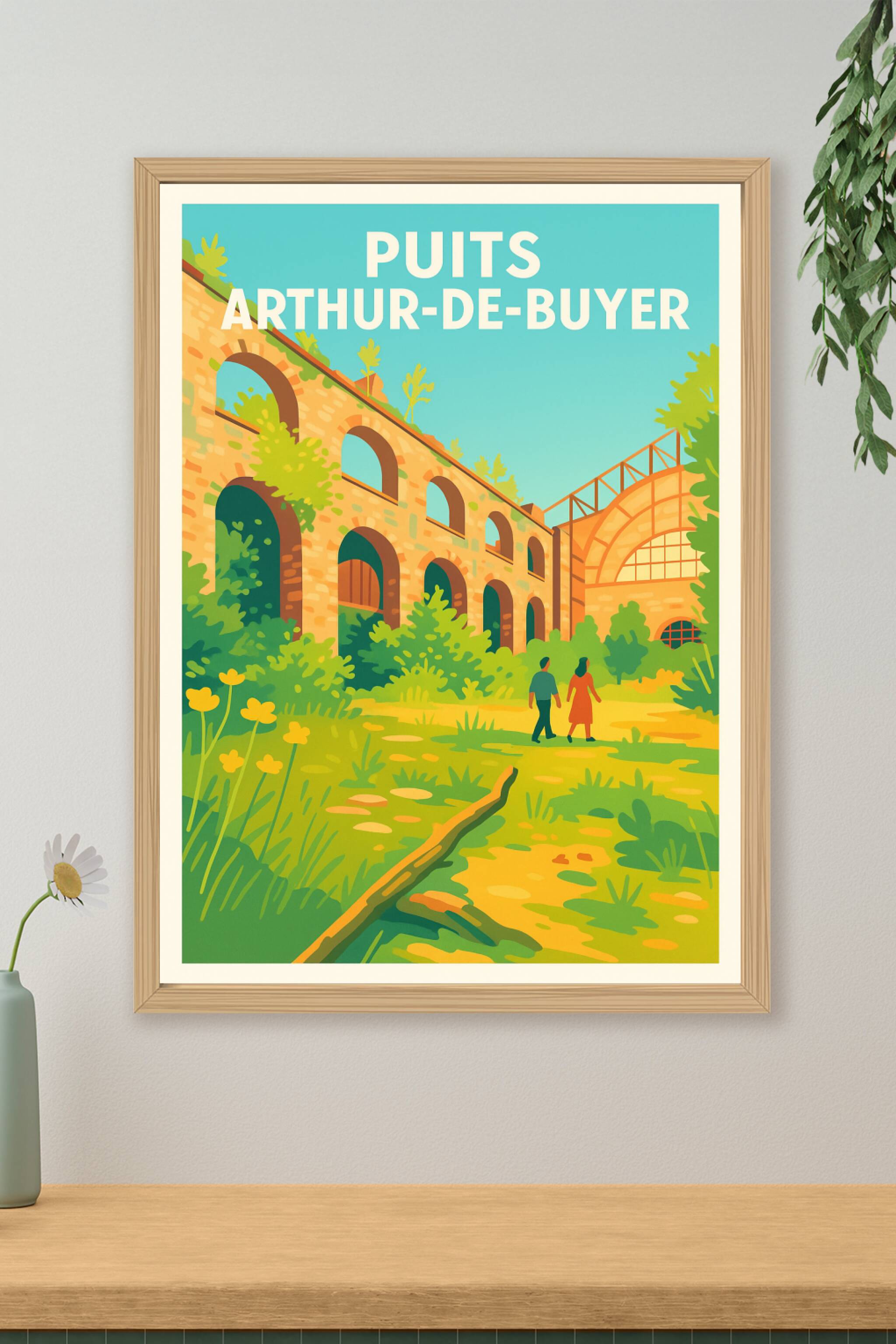 Affiche de Puits Arthur-de-Buyer - L'élégance du patrimoine industriel