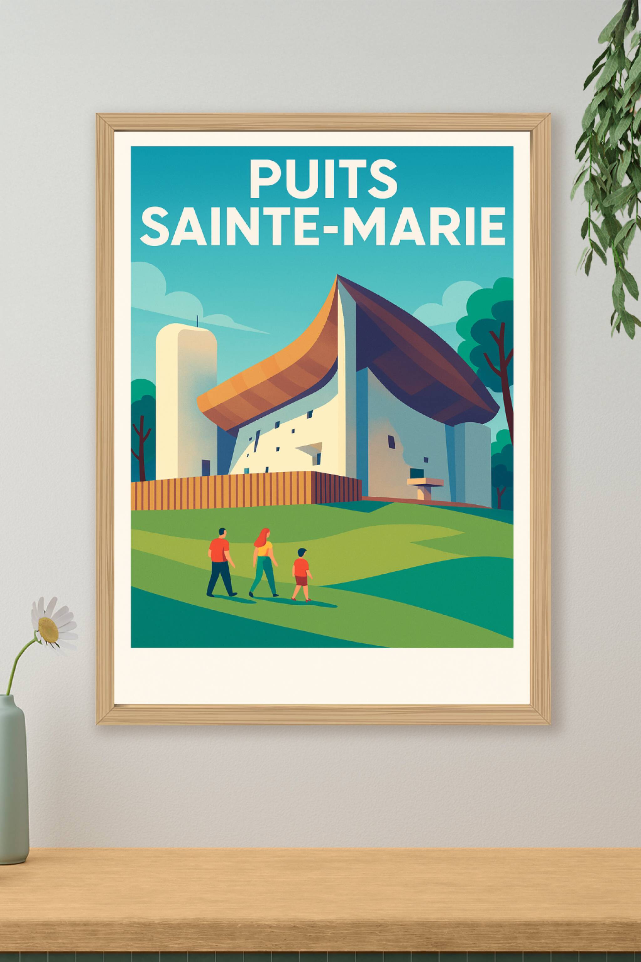 Affiche de Puits Sainte-Marie - L'architecture moderne au cœur de la nature