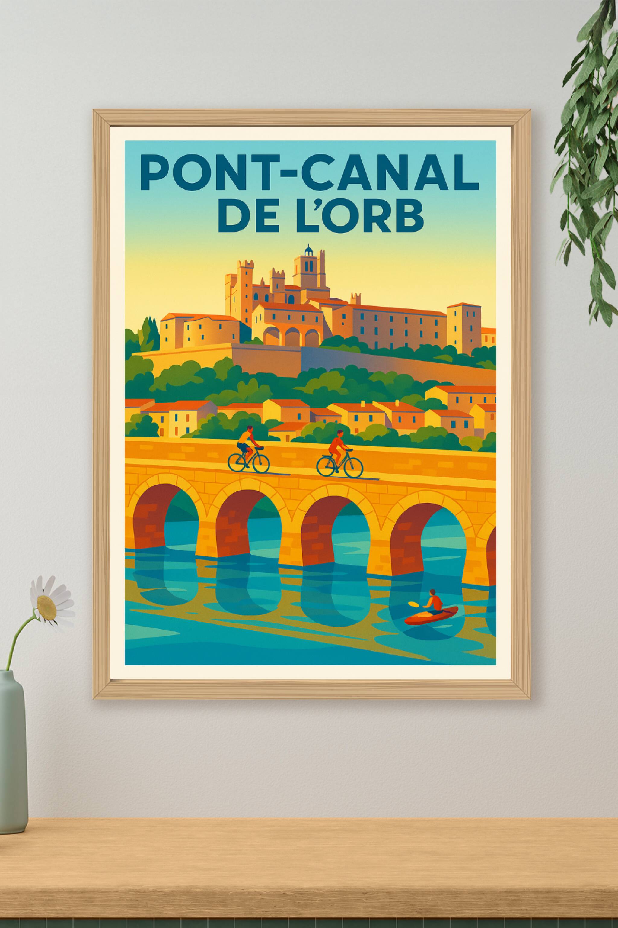 Affiche de Pont-canal de l'Orb - Une escale majestueuse à Béziers