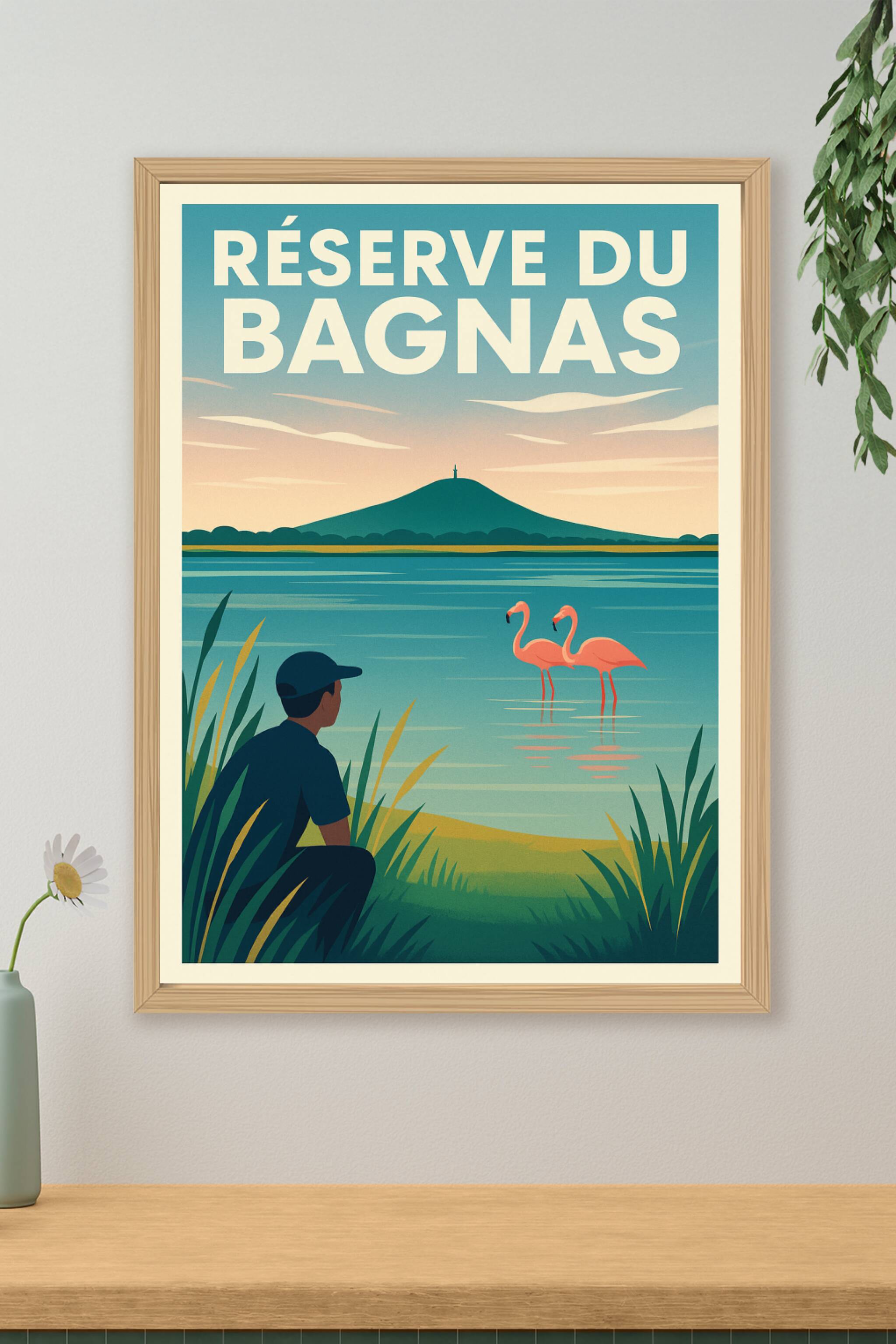 Affiche de Réserve du Bagnas - Évasion sauvage au cœur de la nature