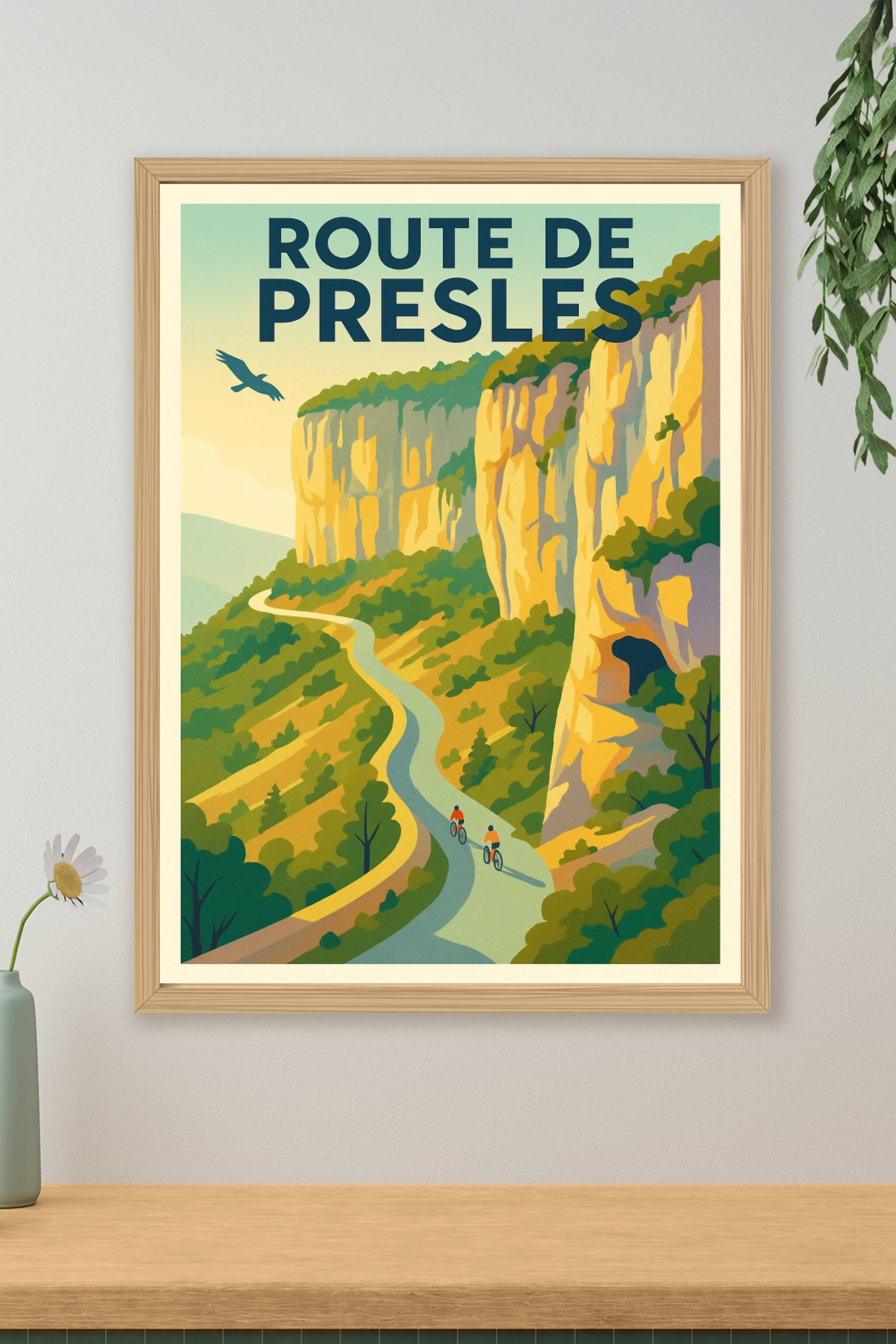 Affiche de Route de Presles - L'ascension majestueuse au cœur du Vercors