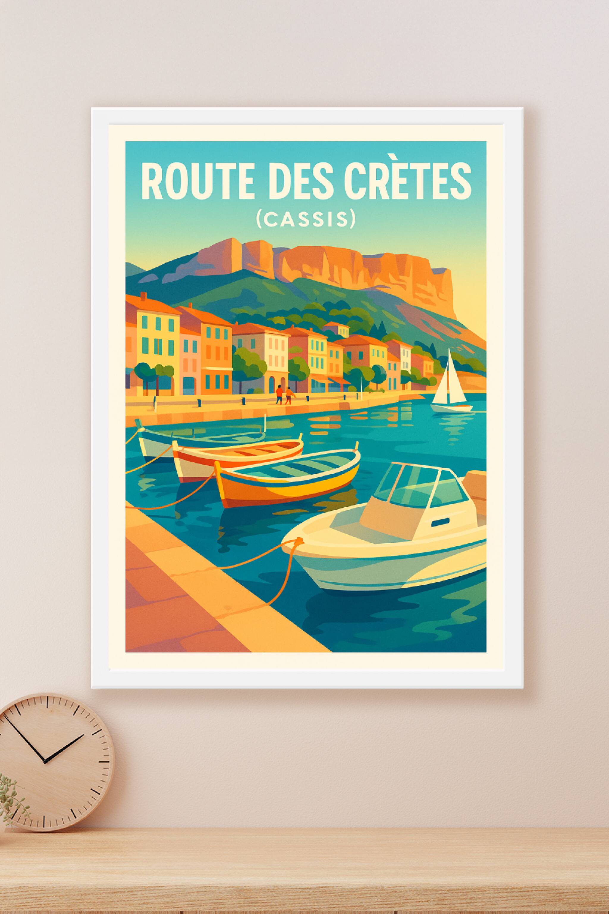 Affiche Route des Crêtes (Cassis) — L'éclat de la Provence sur votre mur · poster d'art de Route des Crêtes (Cassis)