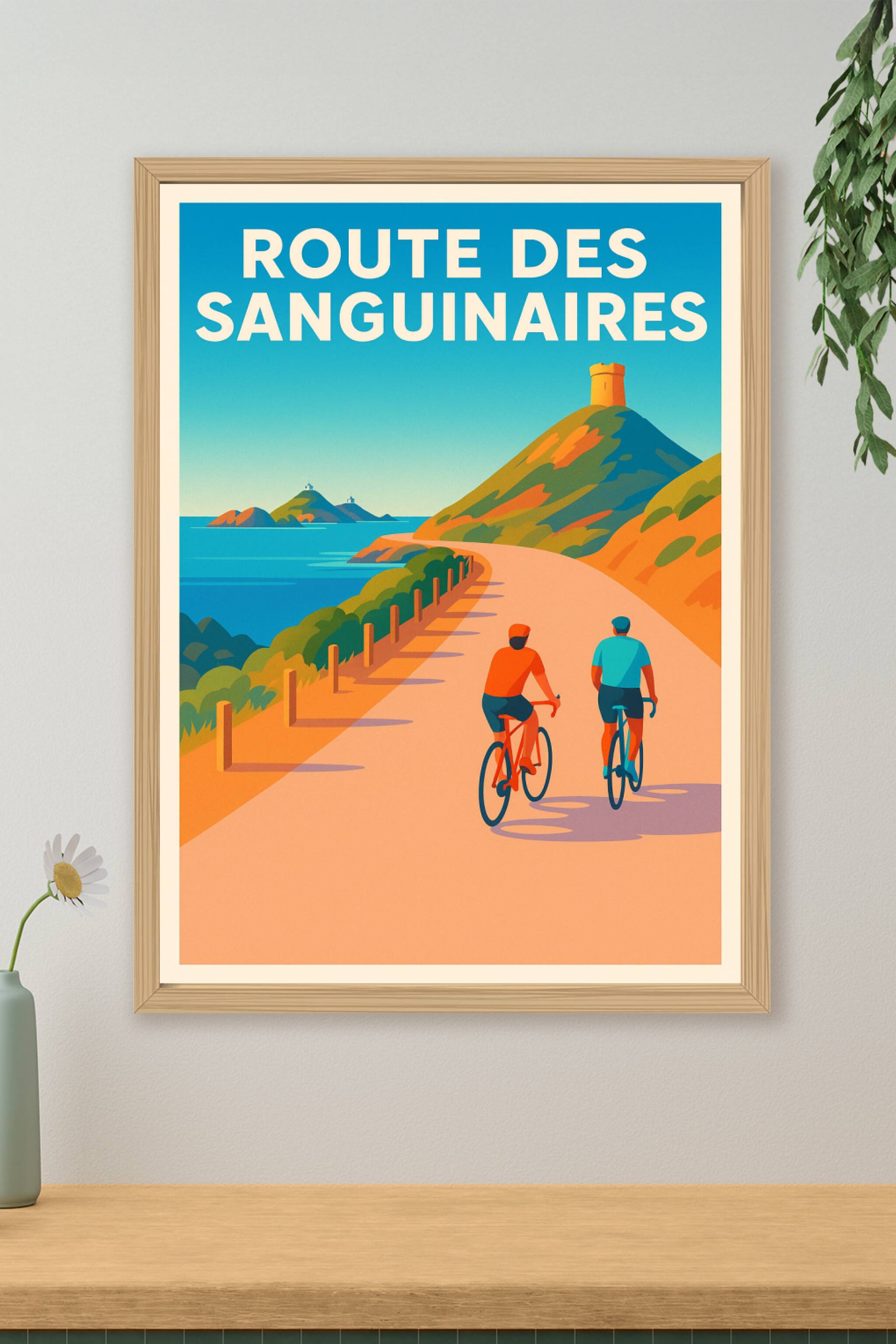Affiche de Route des Sanguinaires - Échappée solaire sur le littoral corse
