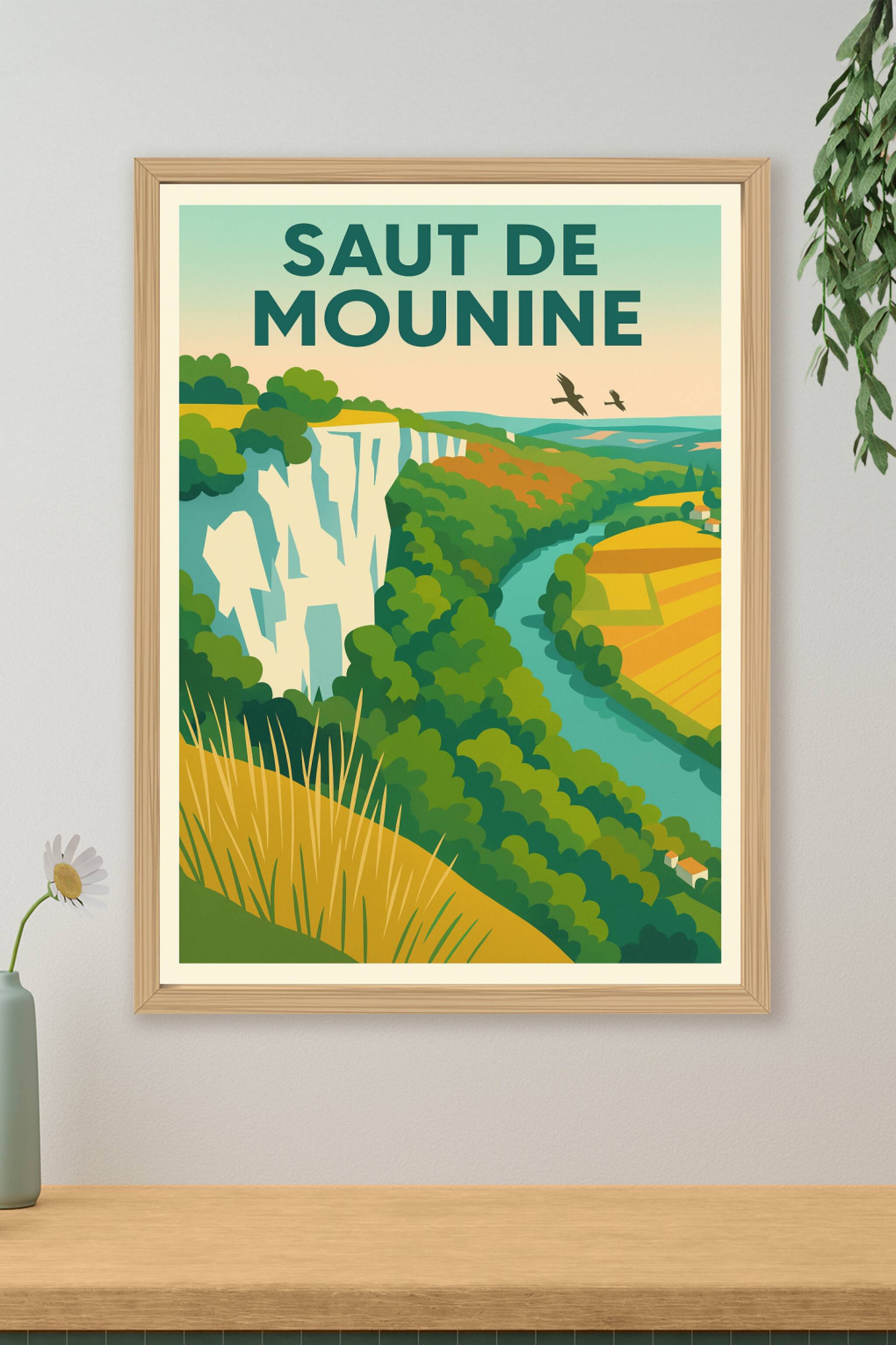 Affiche de Saut de la Mounine - Un panorama vertigineux sur le Lot