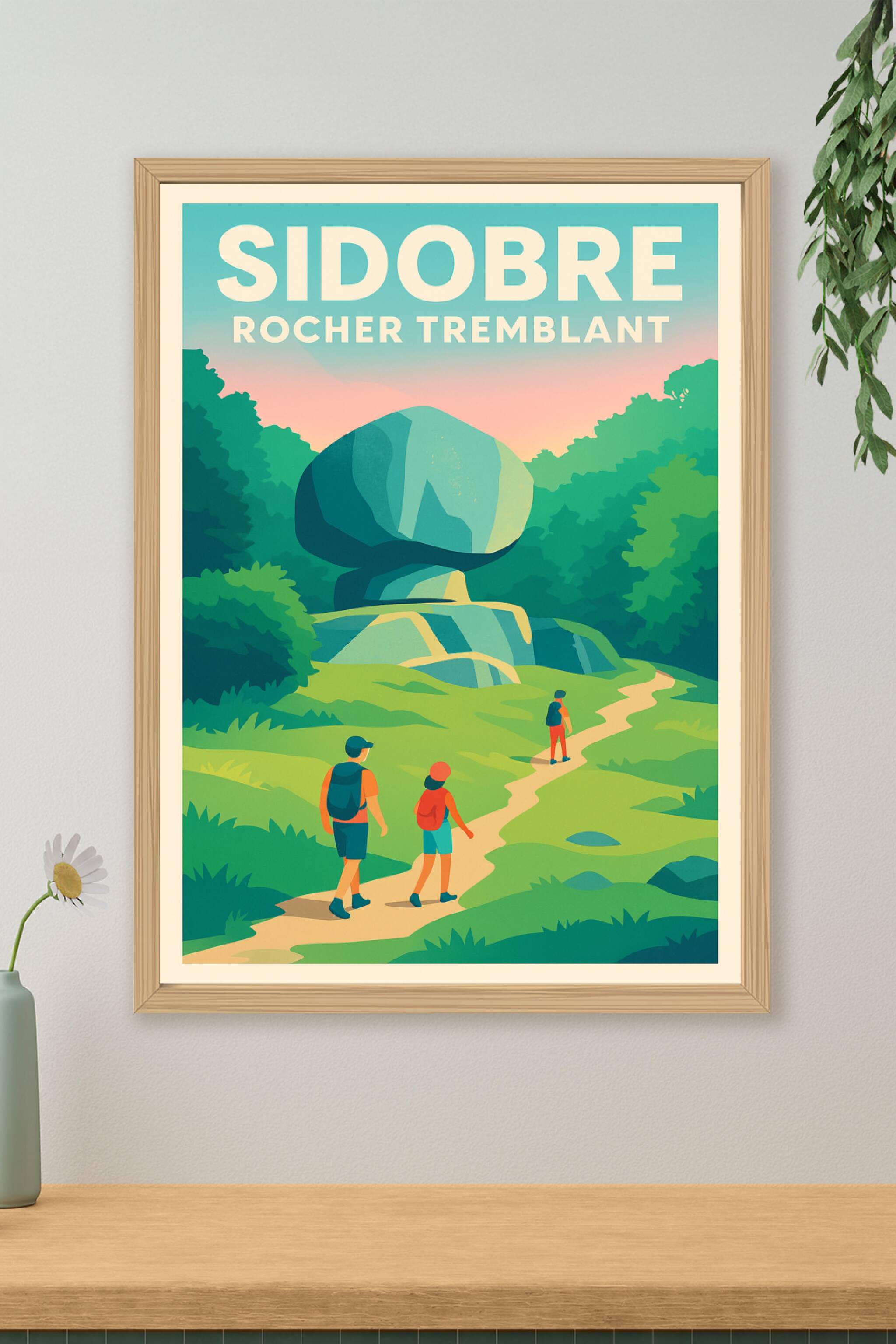 Affiche de Sidobre - La magie du Rocher Tremblant dans votre décoration