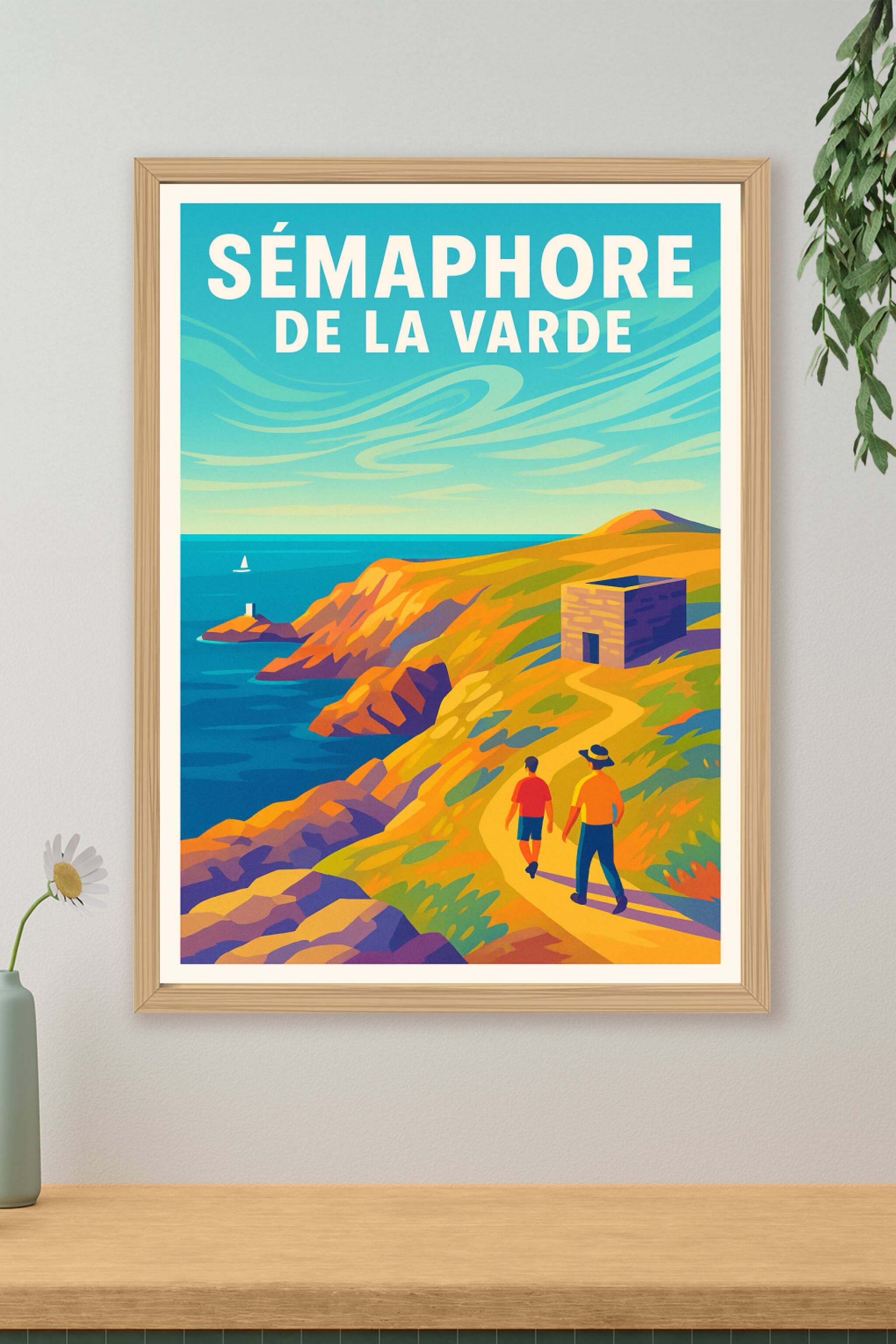 Affiche de Sémaphore de la Varde - Évasion iodée sur la côte bretonne
