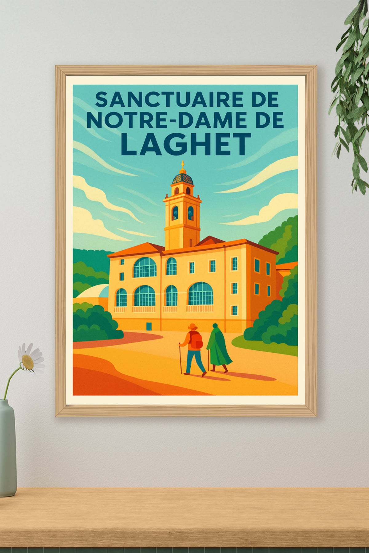 Affiche de Sanctuaire de Notre-Dame de Laghet - Sérénité et Patrimoine Provençal