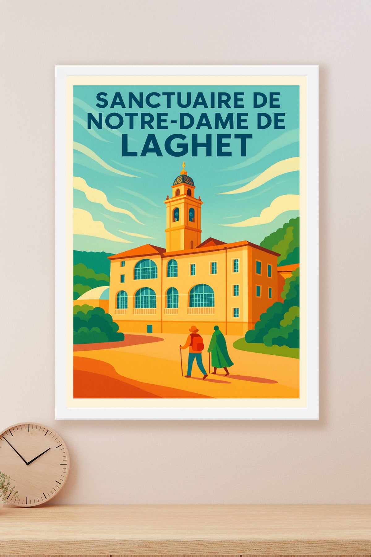 Affiche de Sanctuaire de Notre-Dame de Laghet - Sérénité et Patrimoine Provençal